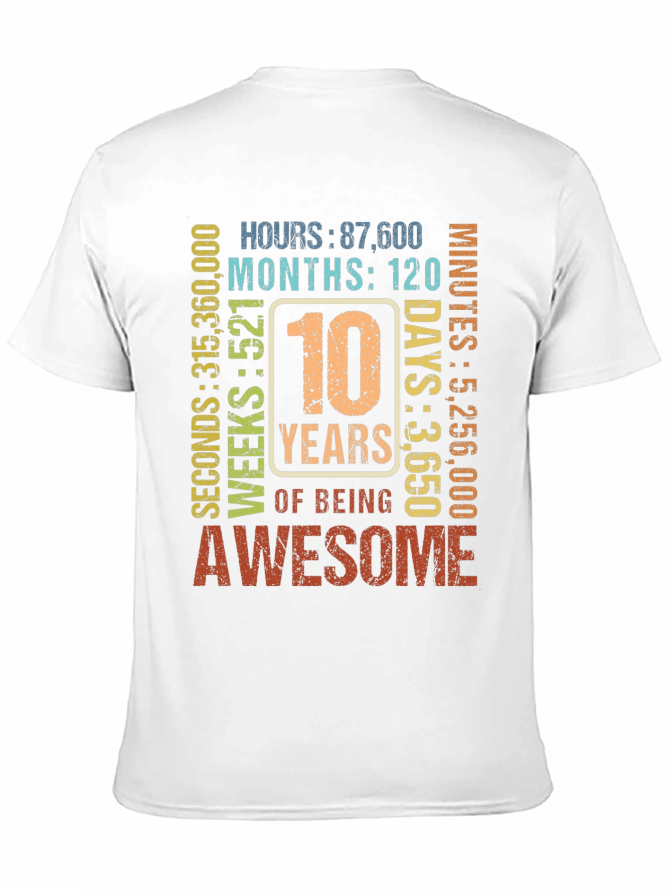 10 Years of Being Awesome T-Shirt