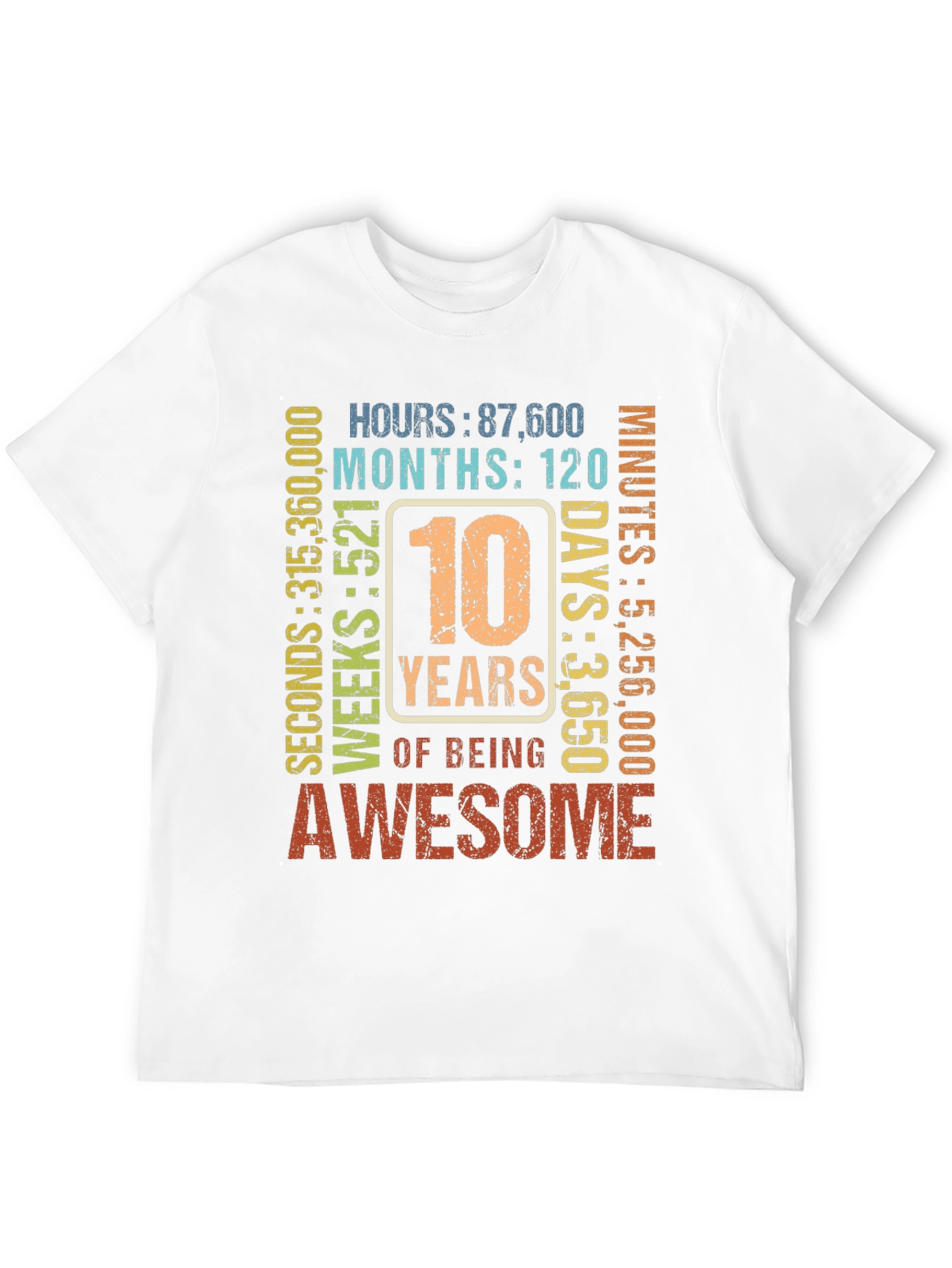 10 Years of Being Awesome T-Shirt