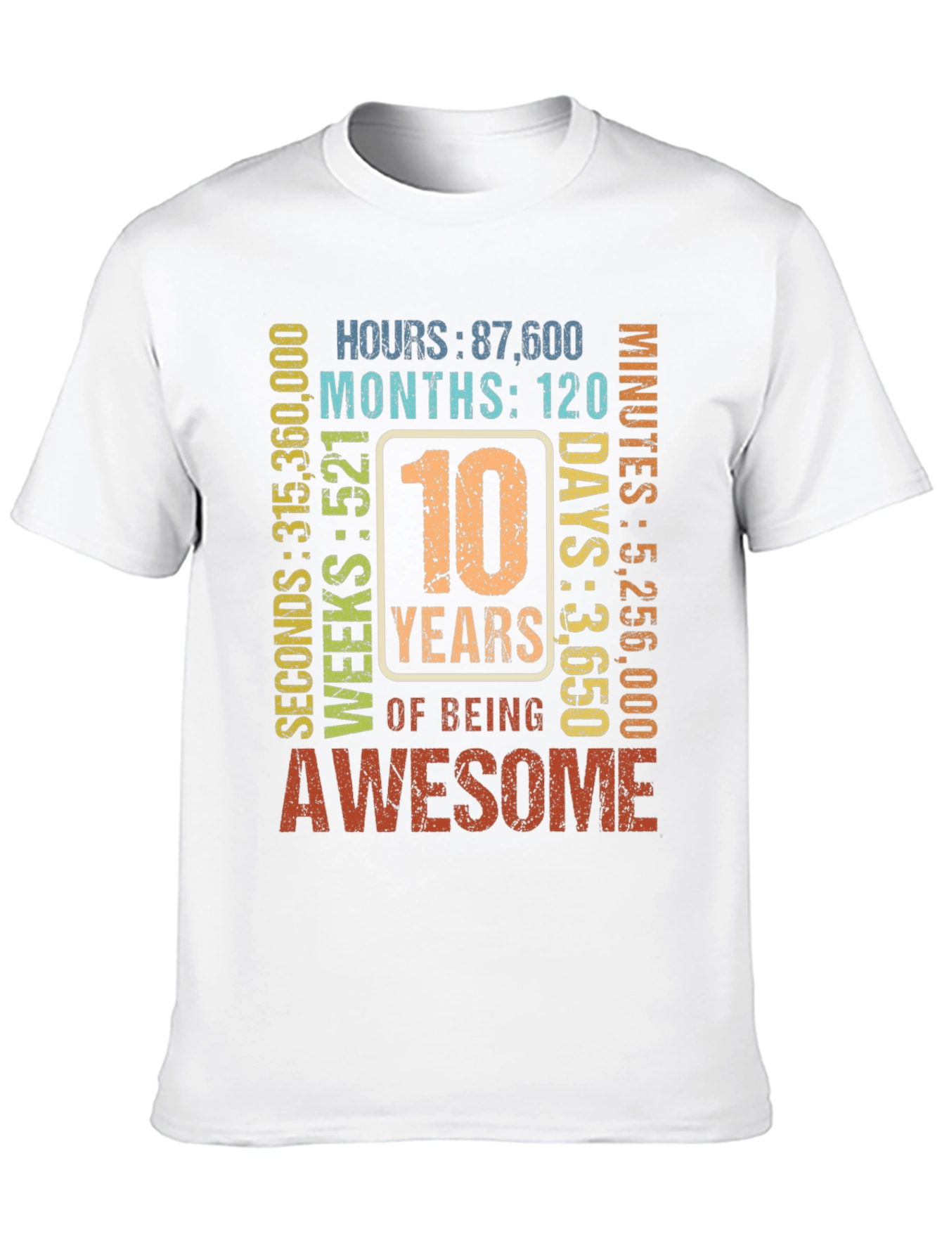 10 Years of Being Awesome T-Shirt