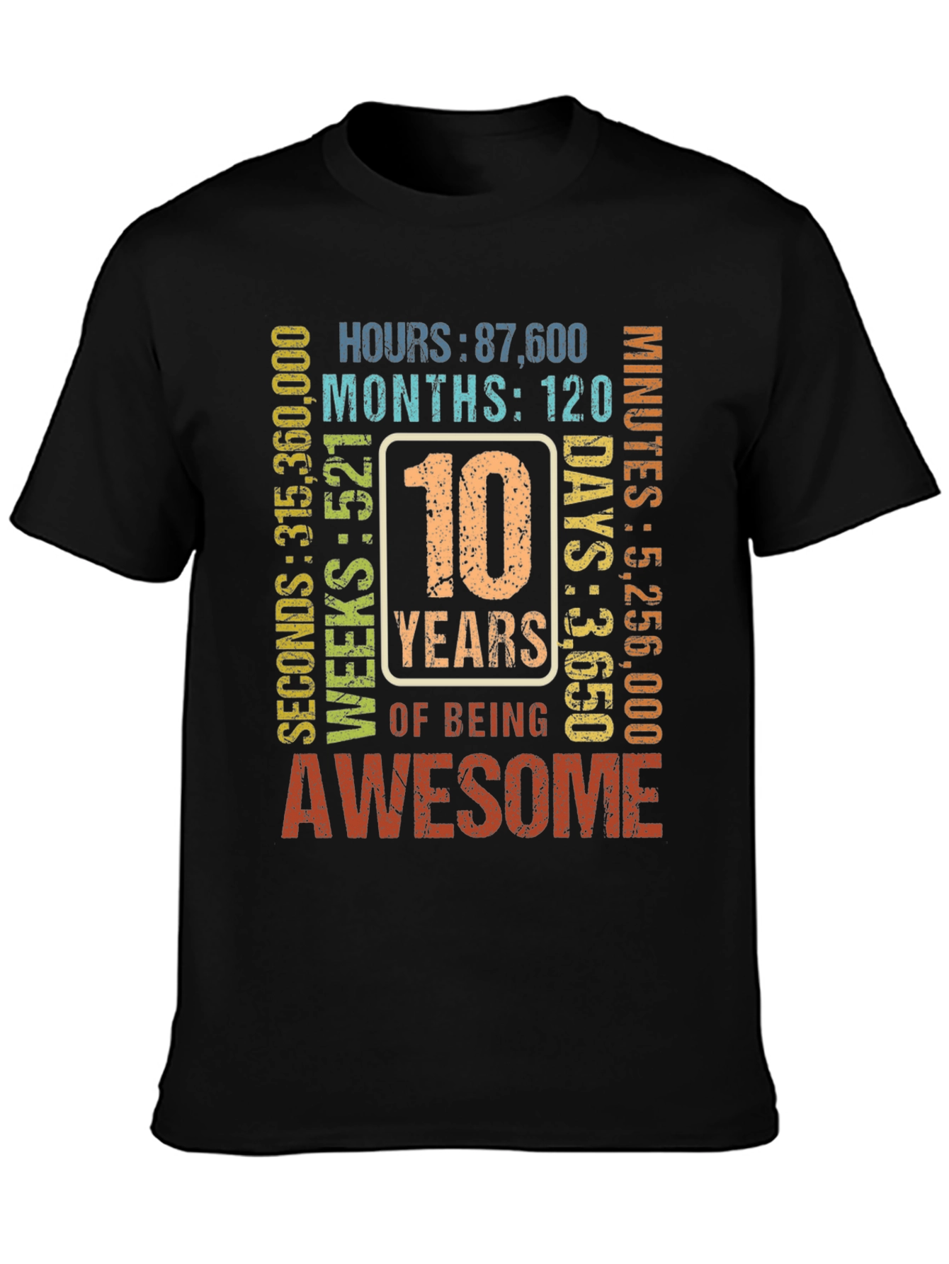 10 Years of Being Awesome T-Shirt