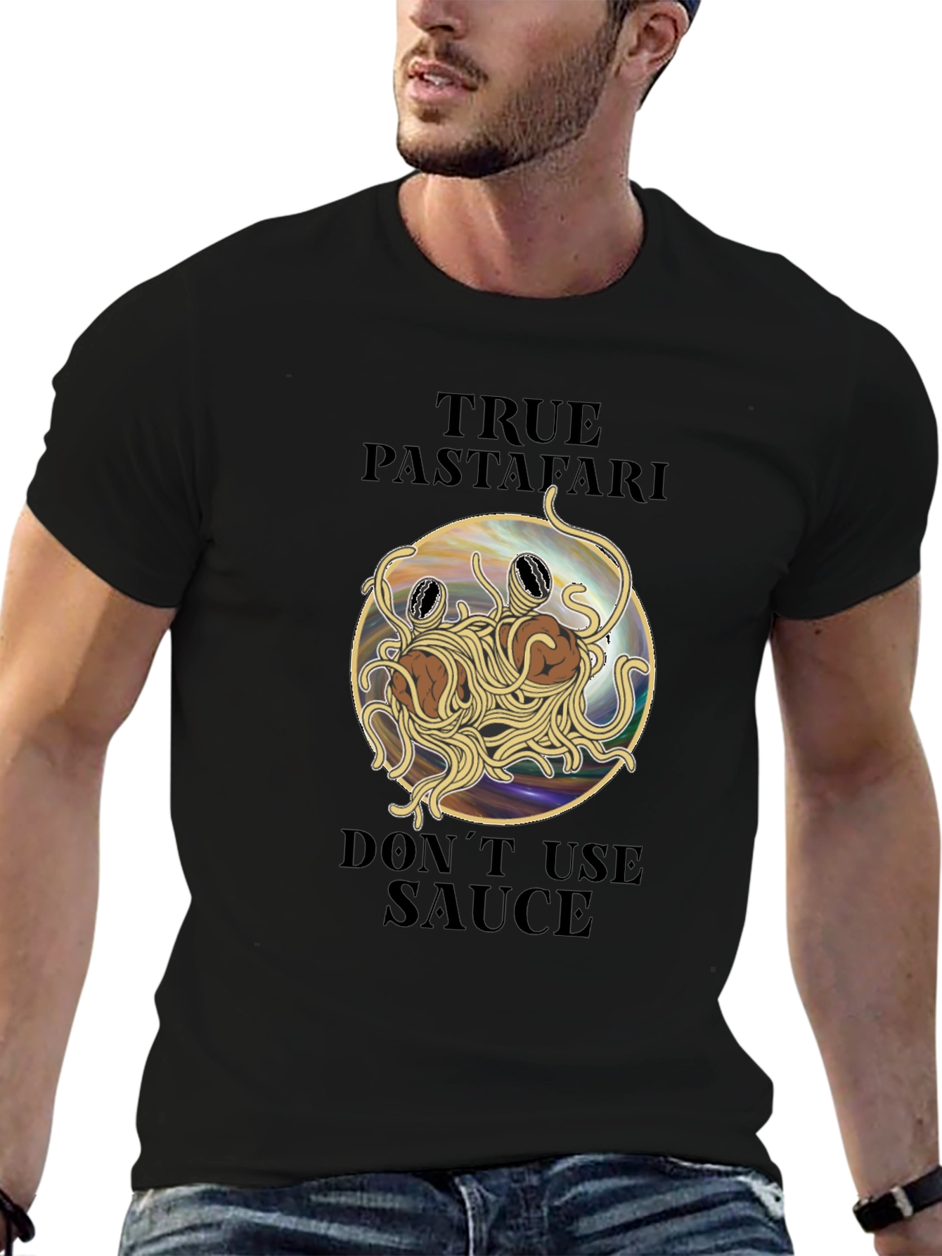 True Pastafarian T-Shirt - Flying Spaghetti Monster Tee