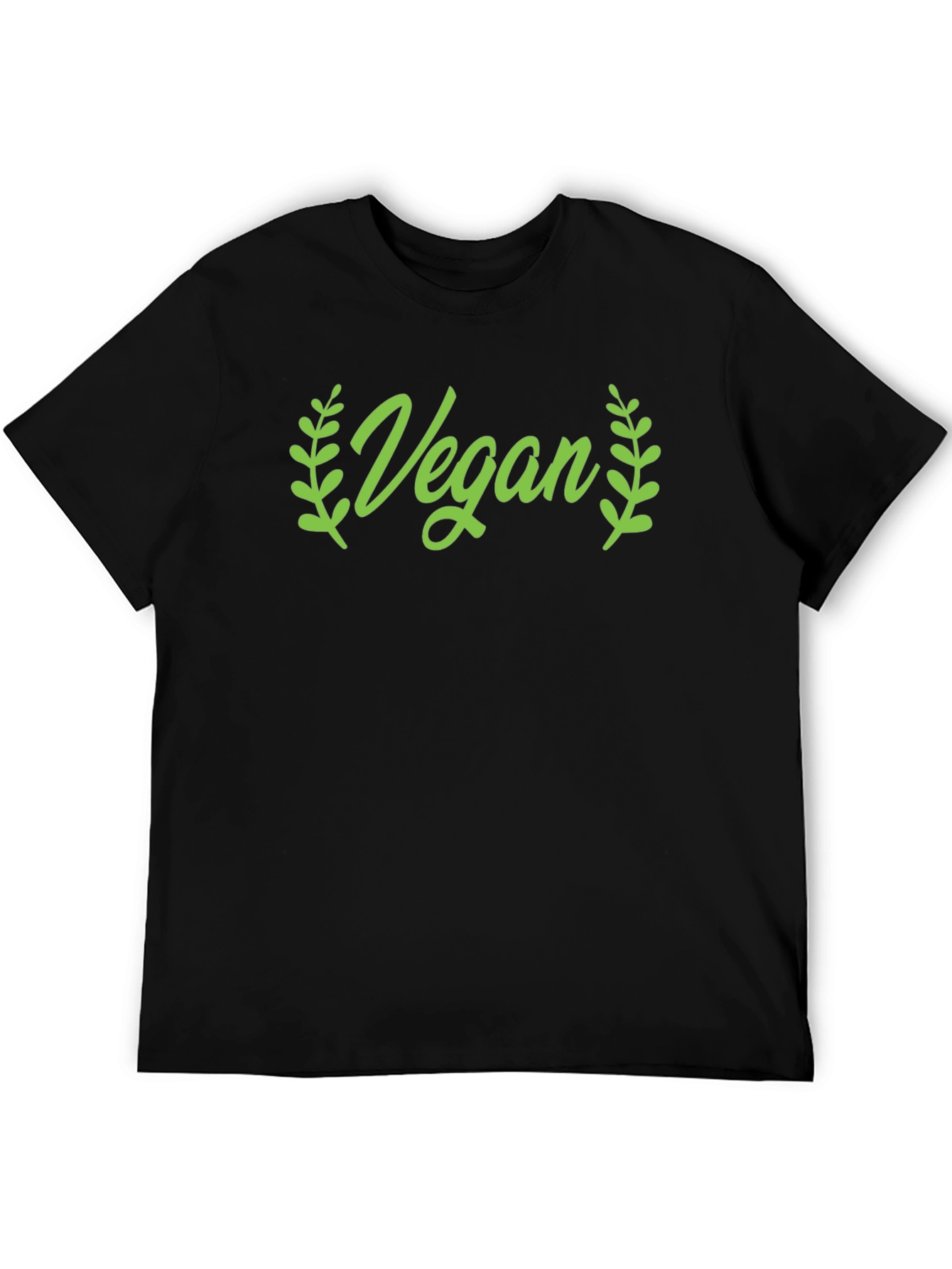 Vegan Green Graphic Crew Neck T-Shirt