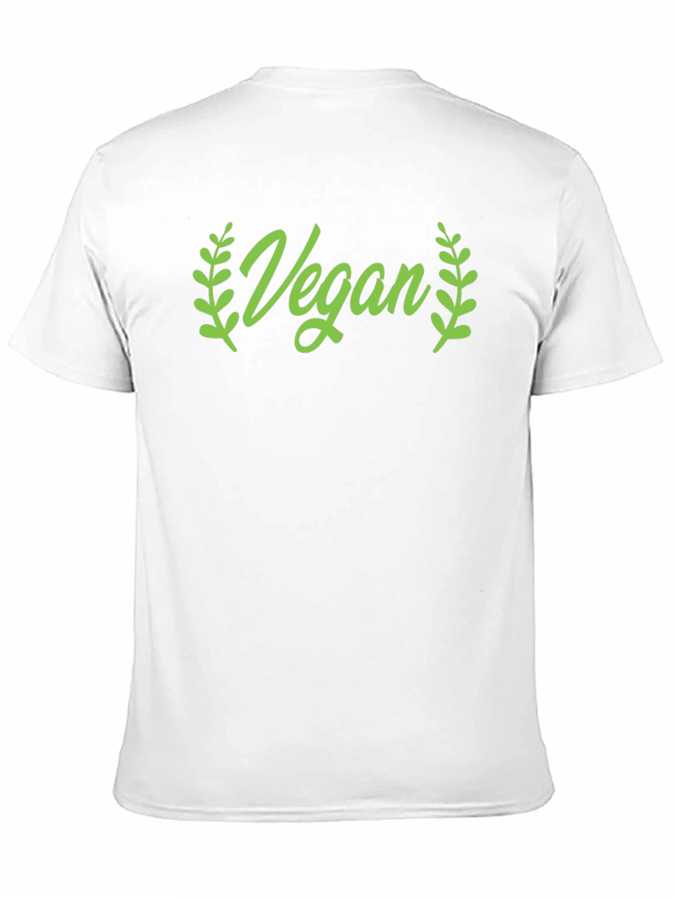 Vegan Green Graphic Crew Neck T-Shirt