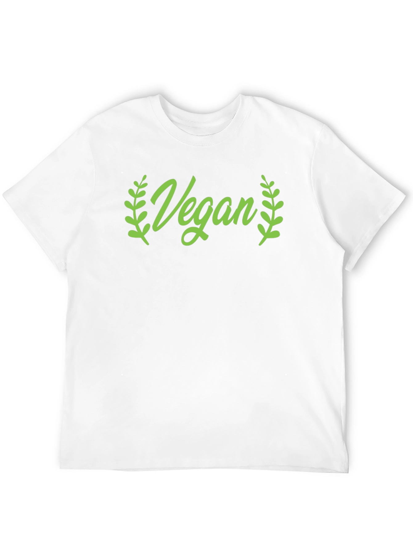 Vegan Green Graphic Crew Neck T-Shirt