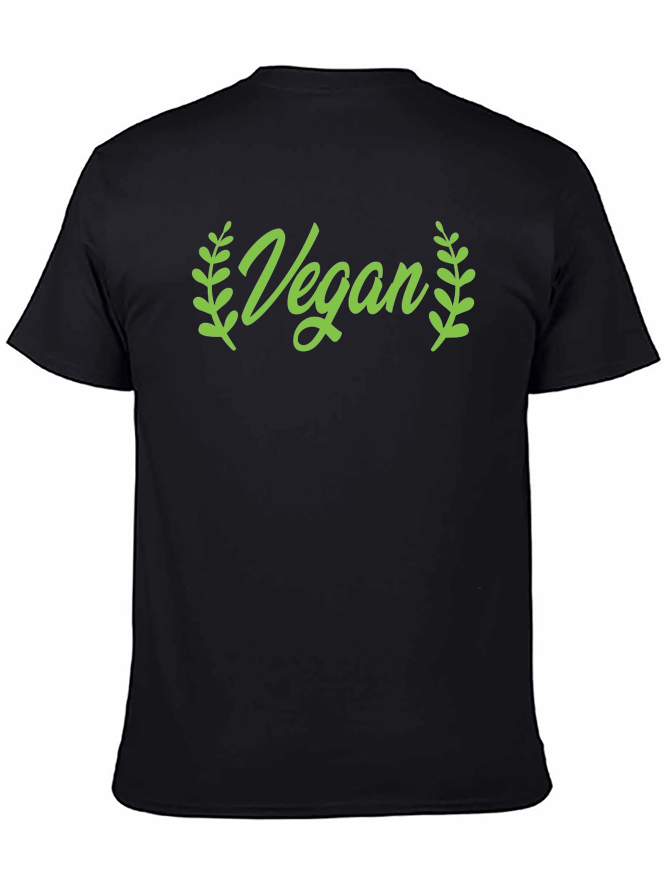 Vegan Green Graphic Crew Neck T-Shirt