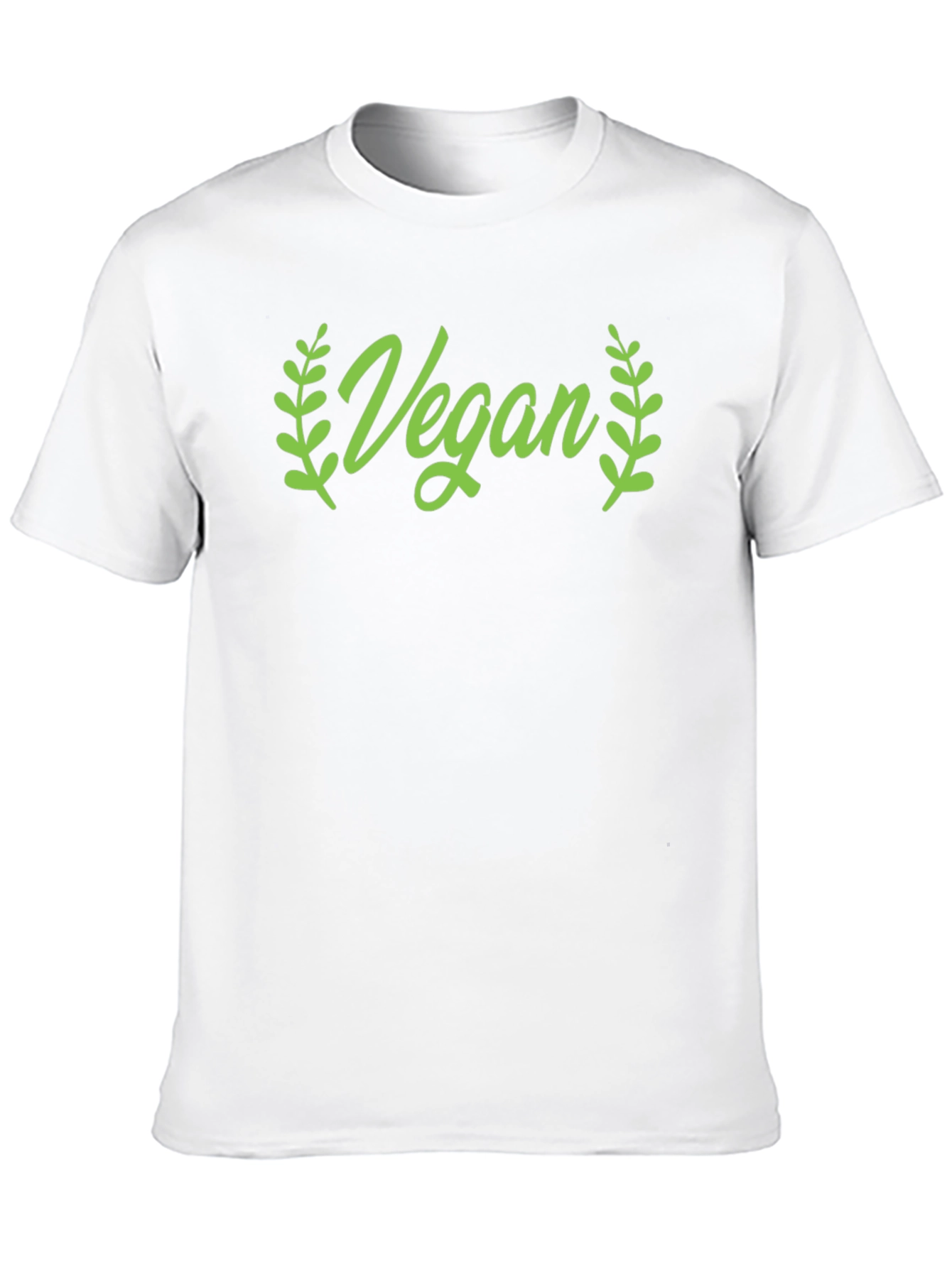 Vegan Green Graphic Crew Neck T-Shirt