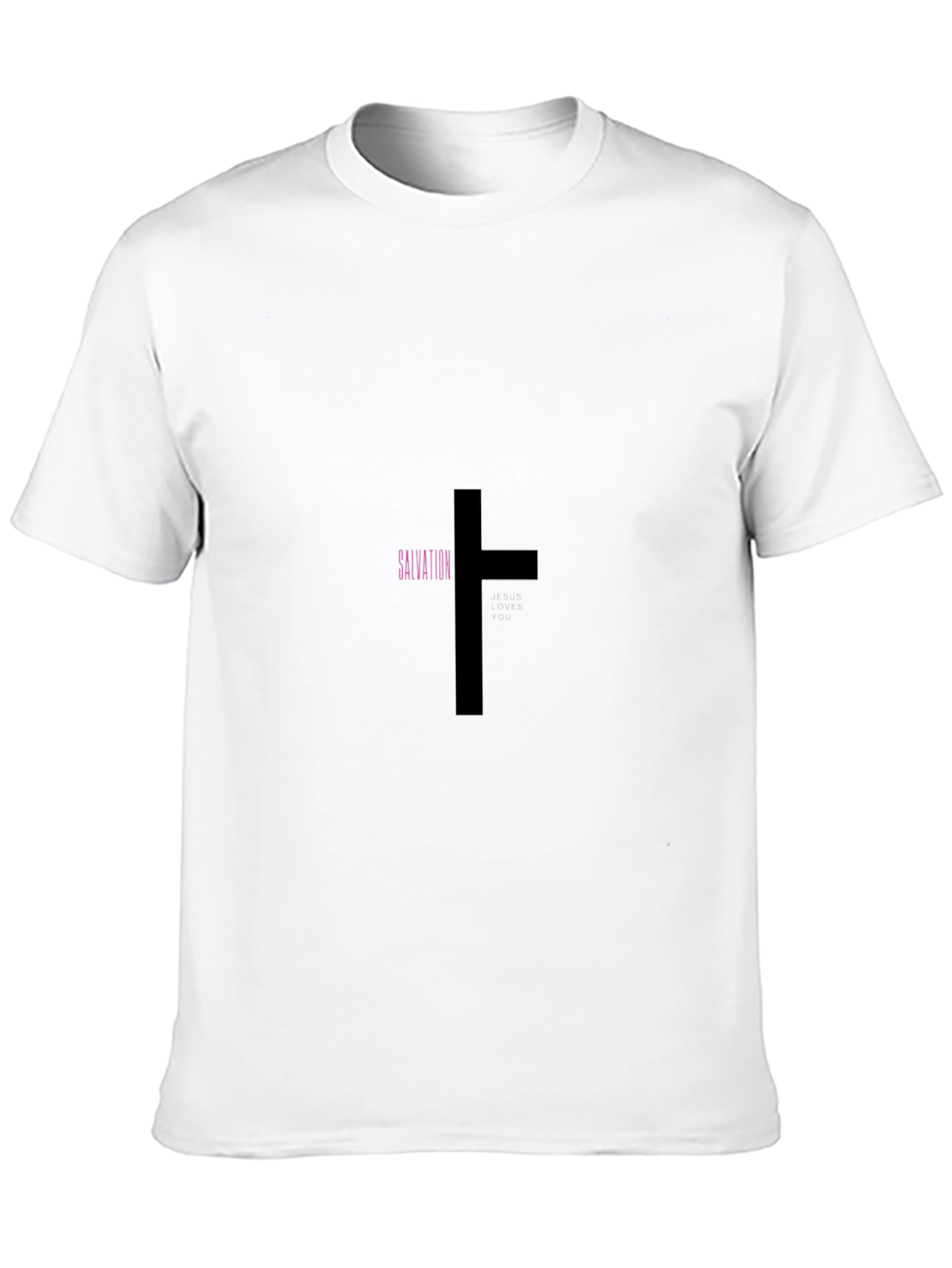 Salvation Cross Graphic Black T-Shirt