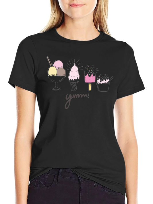 Yumm! Ice Cream Graphic T-Shirt - Black