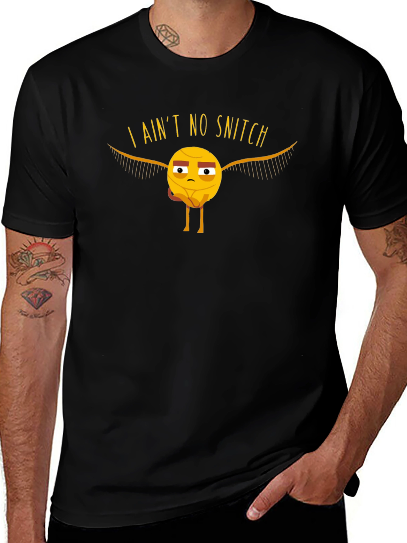 I Aint No Snitch Funny Graphic T-Shirt