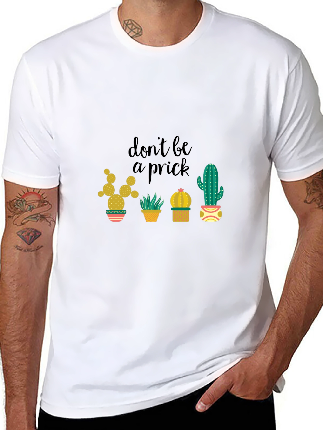 Dont Be a Prick Cactus Graphic T-Shirt
