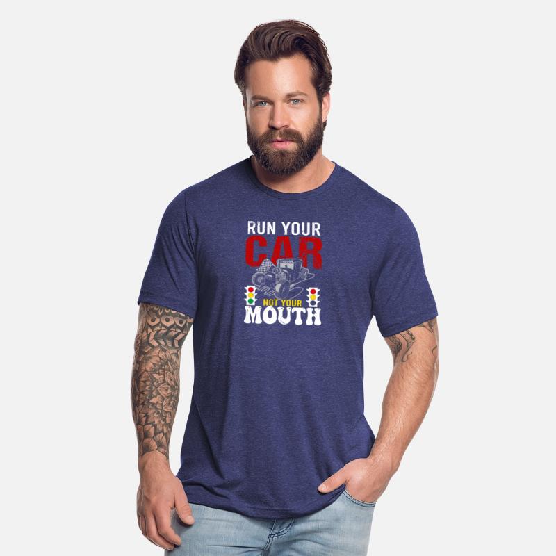 Run Your Car Not Your Mouth Retro Drag Racing Hot