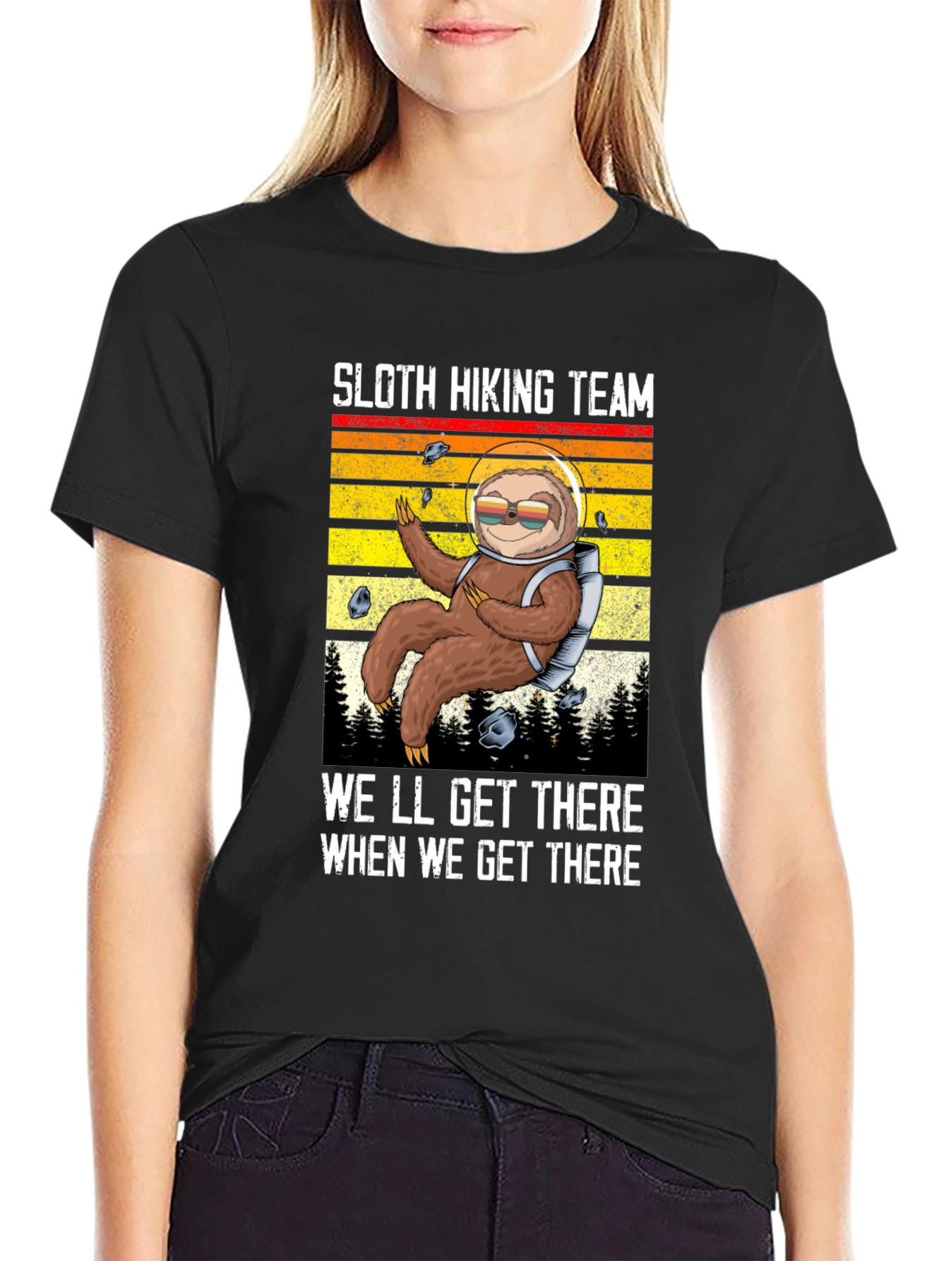 Sloth Hiking Team Graphic Tee - Adventure Ready!
