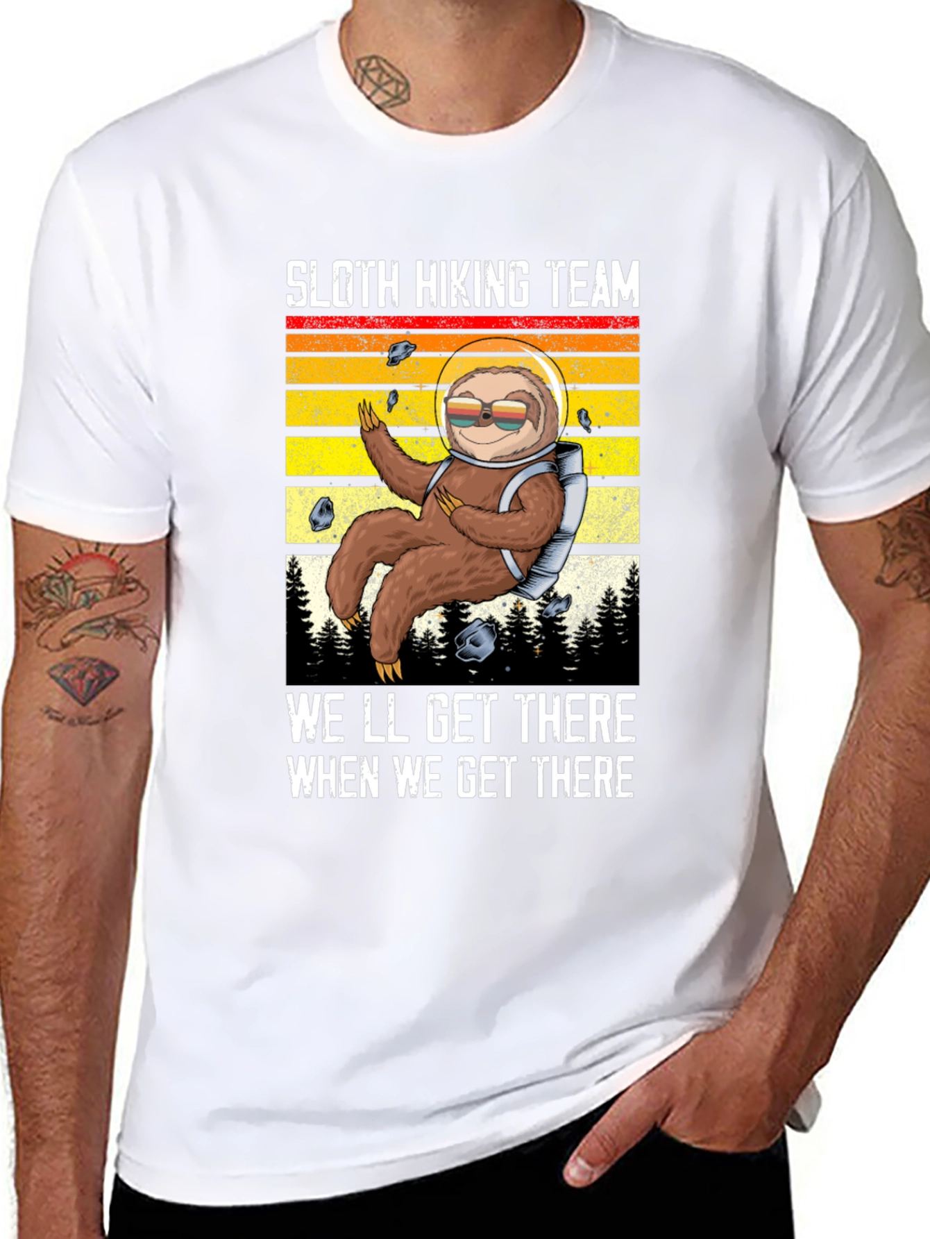 Sloth Hiking Team Graphic Tee - Adventure Ready!