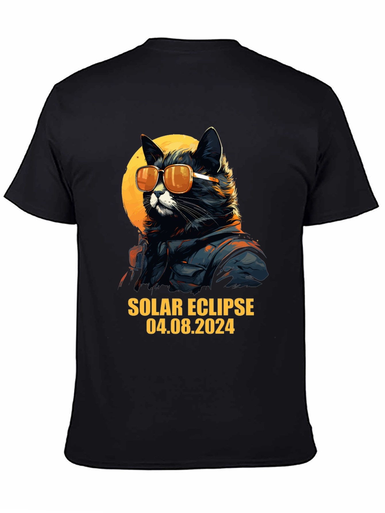 Solar Eclipse 2024 Cat T-Shirt