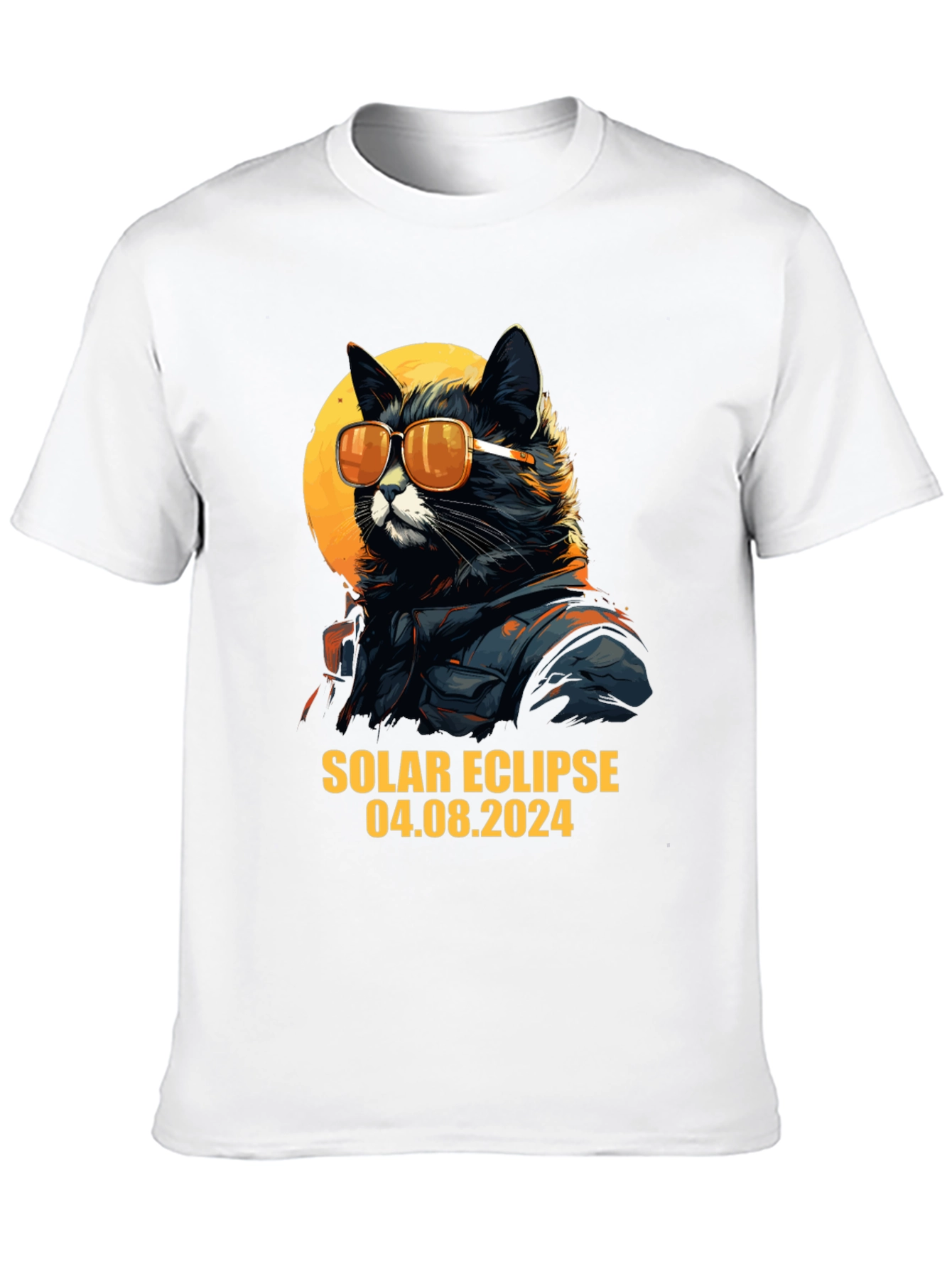 Solar Eclipse 2024 Cat T-Shirt