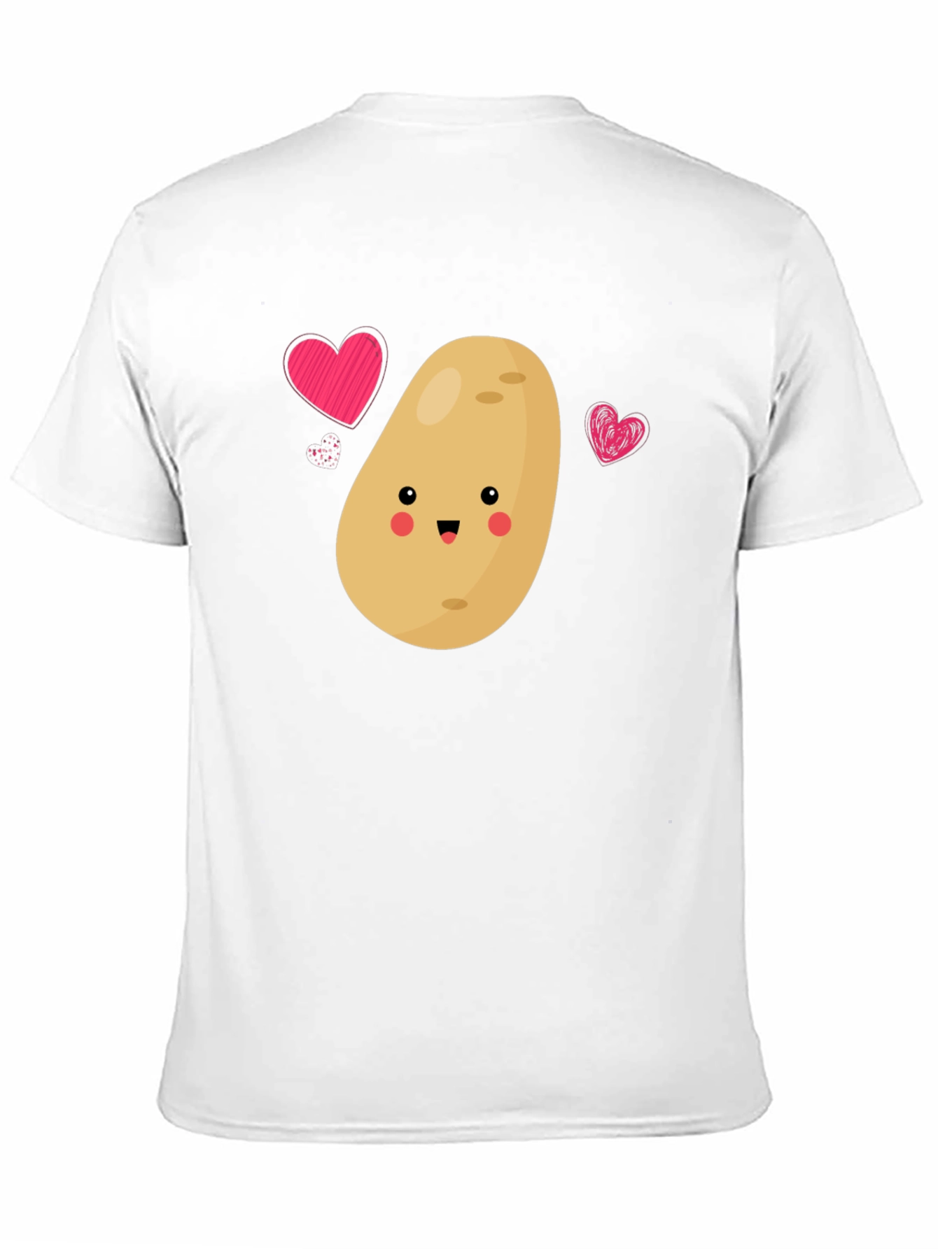 Cute Potato Love T-Shirt - Unisex Black Tee