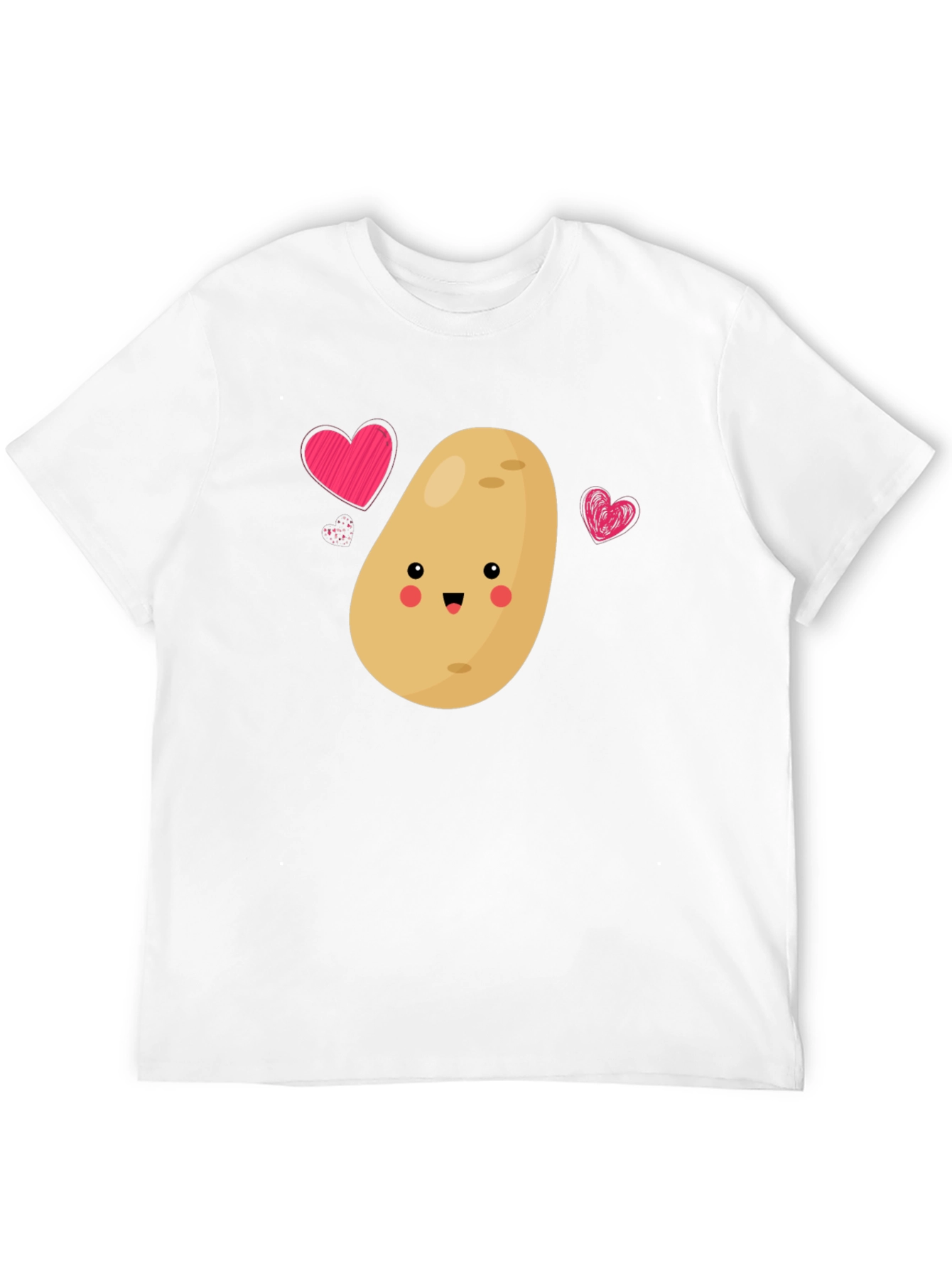 Cute Potato Love T-Shirt - Unisex Black Tee
