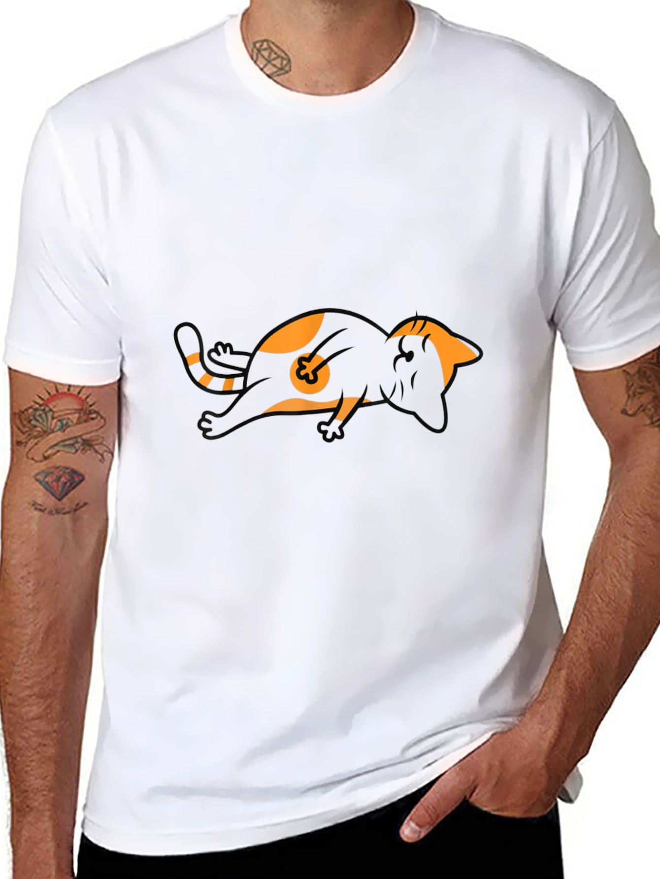 Cat Nap T-Shirt - Funny Lazy Feline Tee