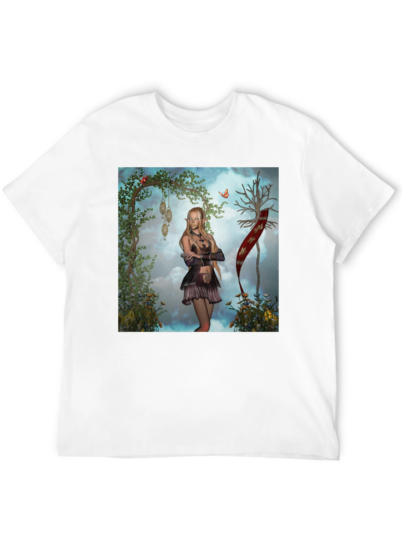 Fantasy Elf T-Shirt - Unique Graphic Tee