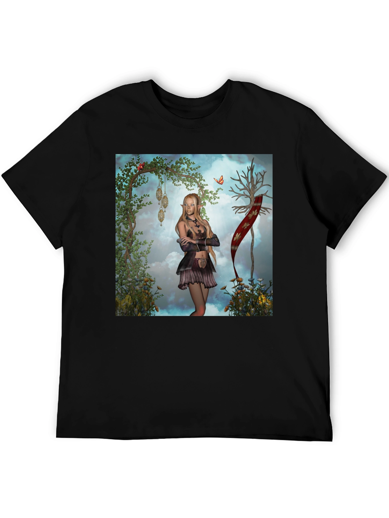 Fantasy Elf T-Shirt - Unique Graphic Tee