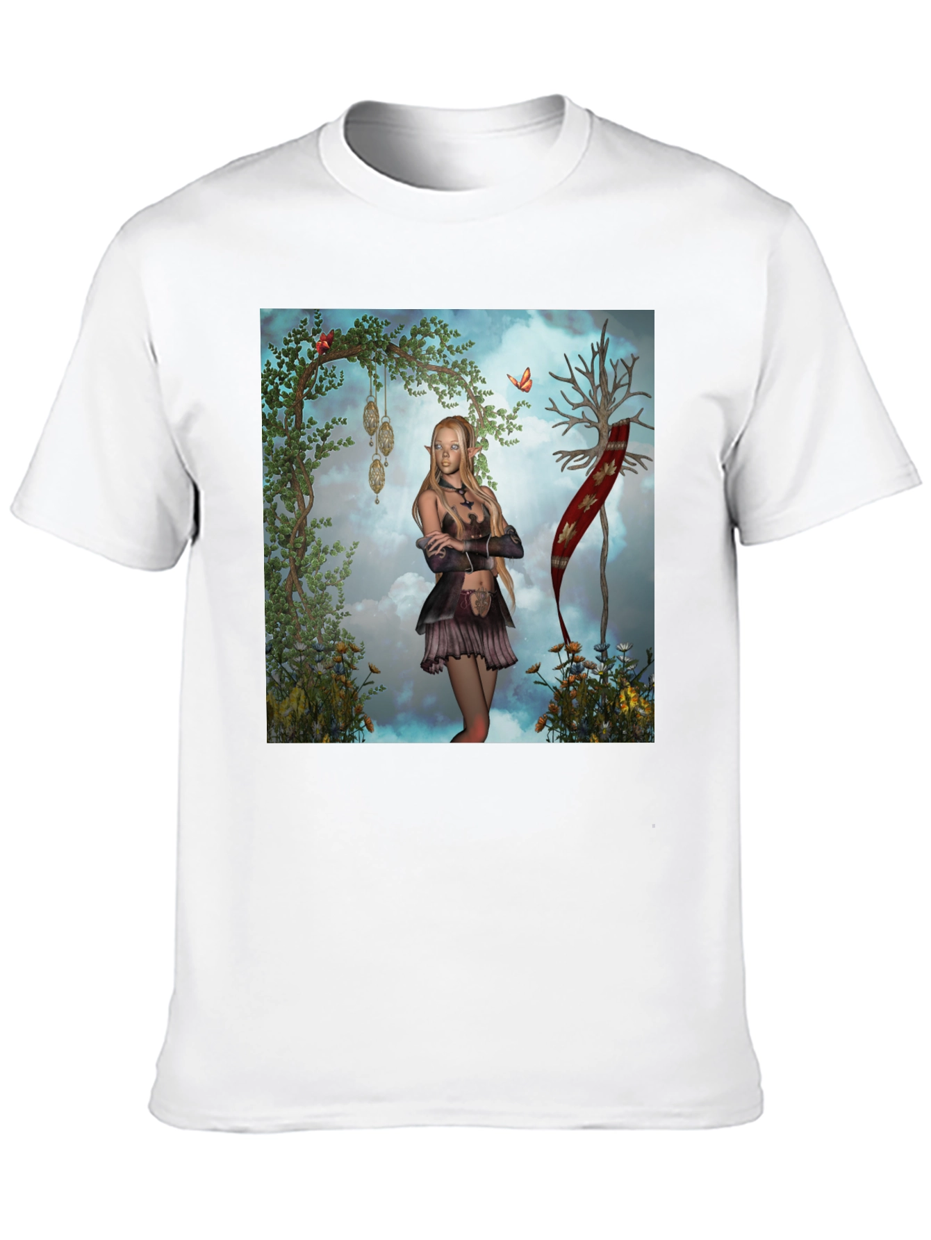 Fantasy Elf T-Shirt - Unique Graphic Tee