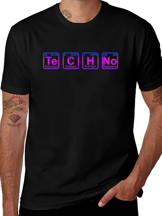 TECHNO Periodic Elements Graphic T-Shirt