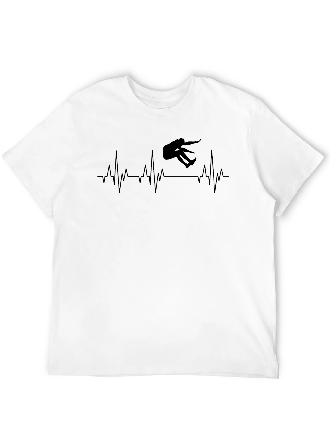 Skateboarding Heartbeat Graphic T-Shirt