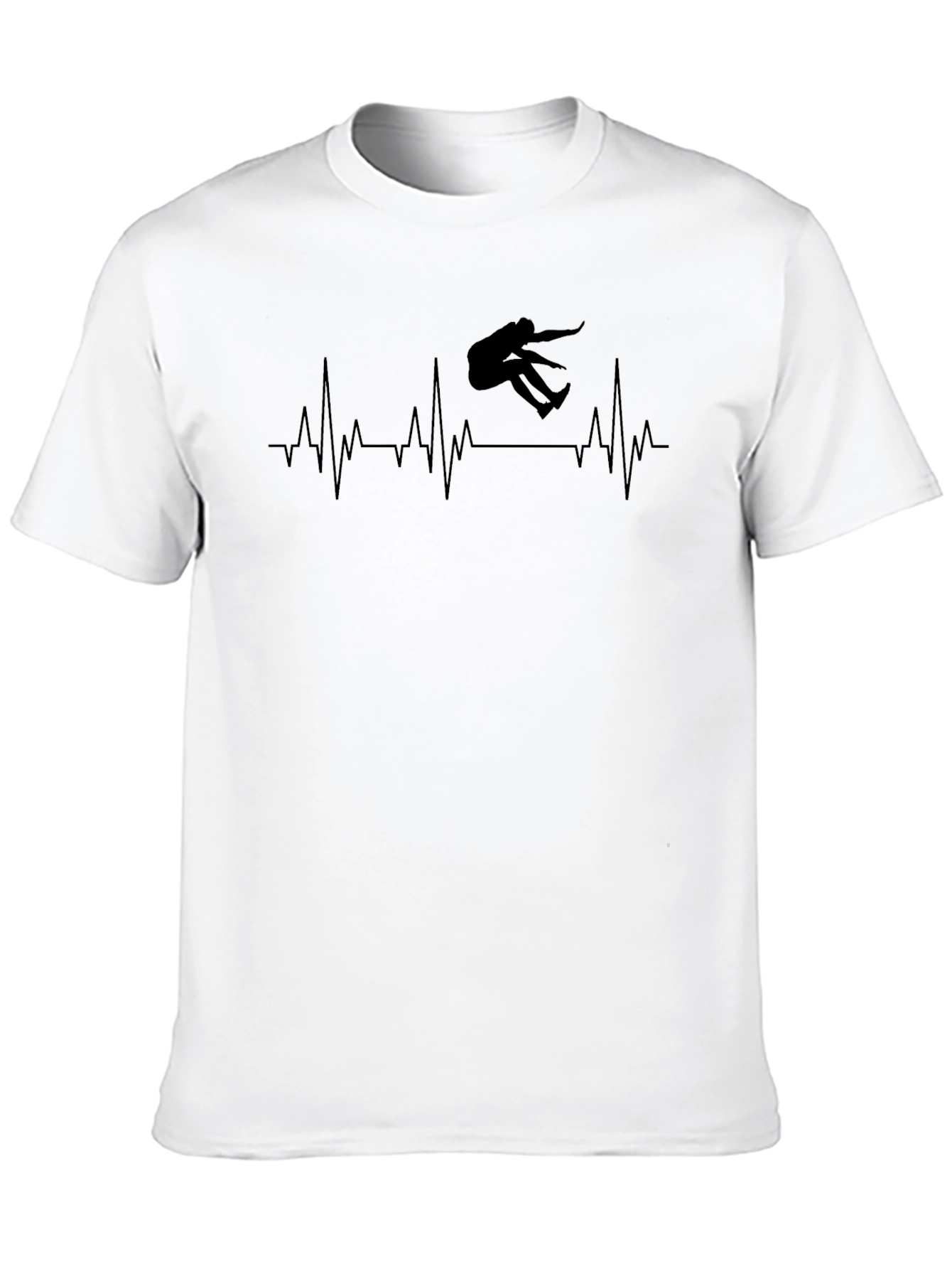 Skateboarding Heartbeat Graphic T-Shirt