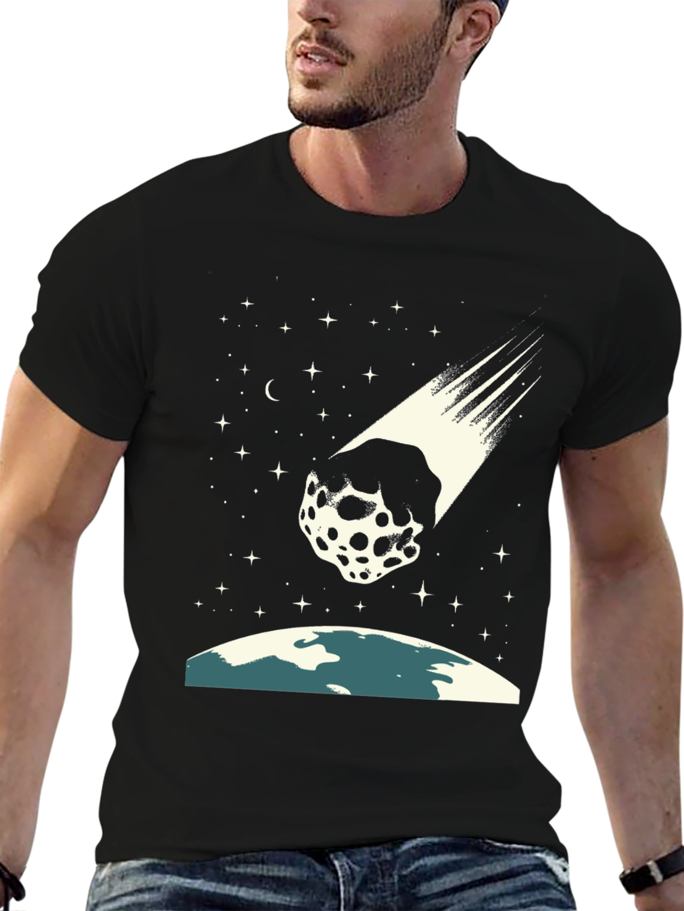 Meteor Shower T-Shirt - Space Graphic Tee