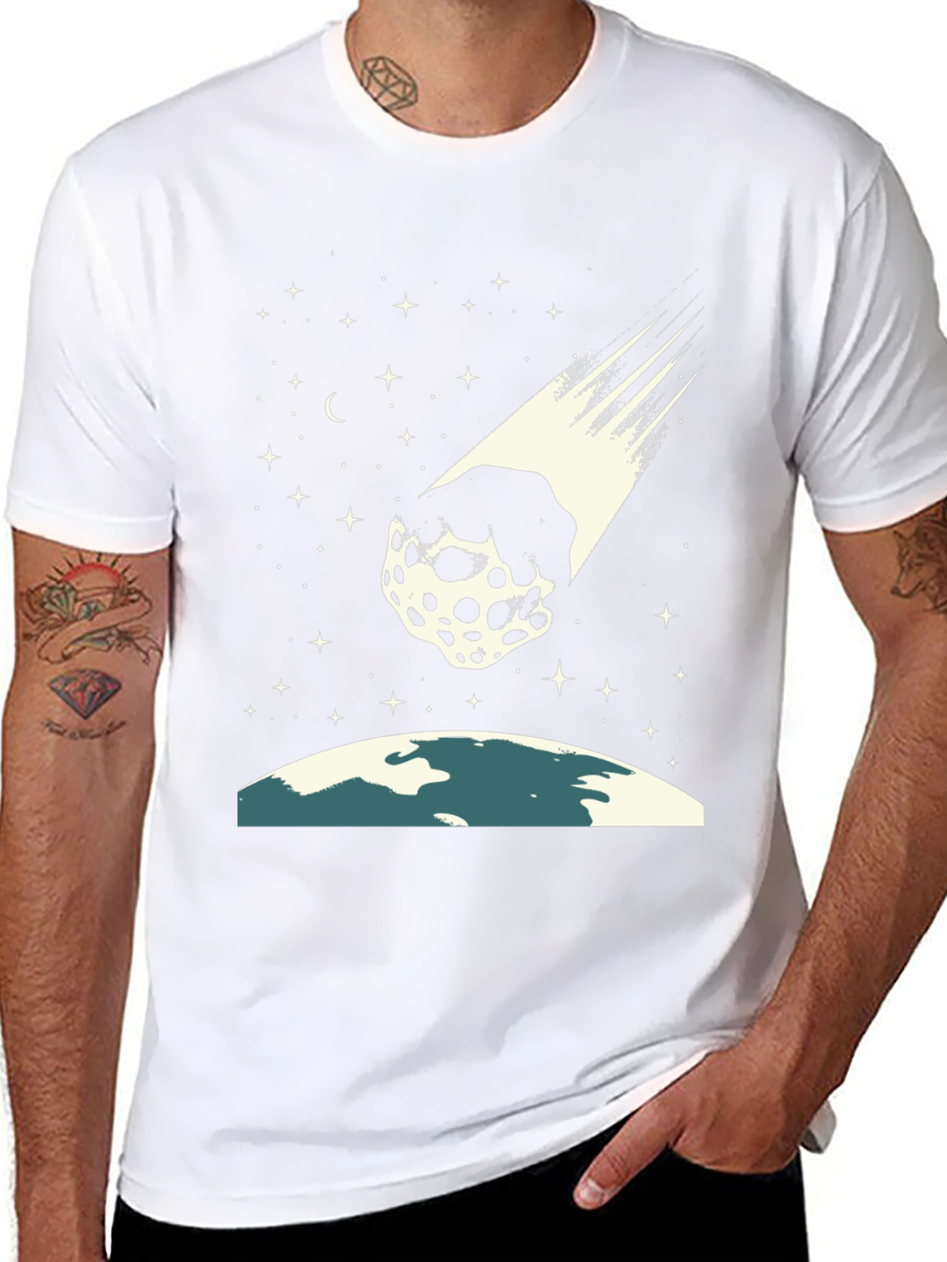 Meteor Shower T-Shirt - Space Graphic Tee