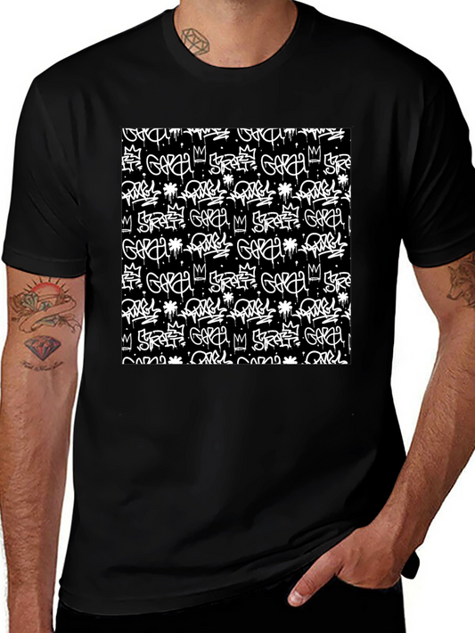 Graffiti Print Black T-Shirt | Stylish Streetwear