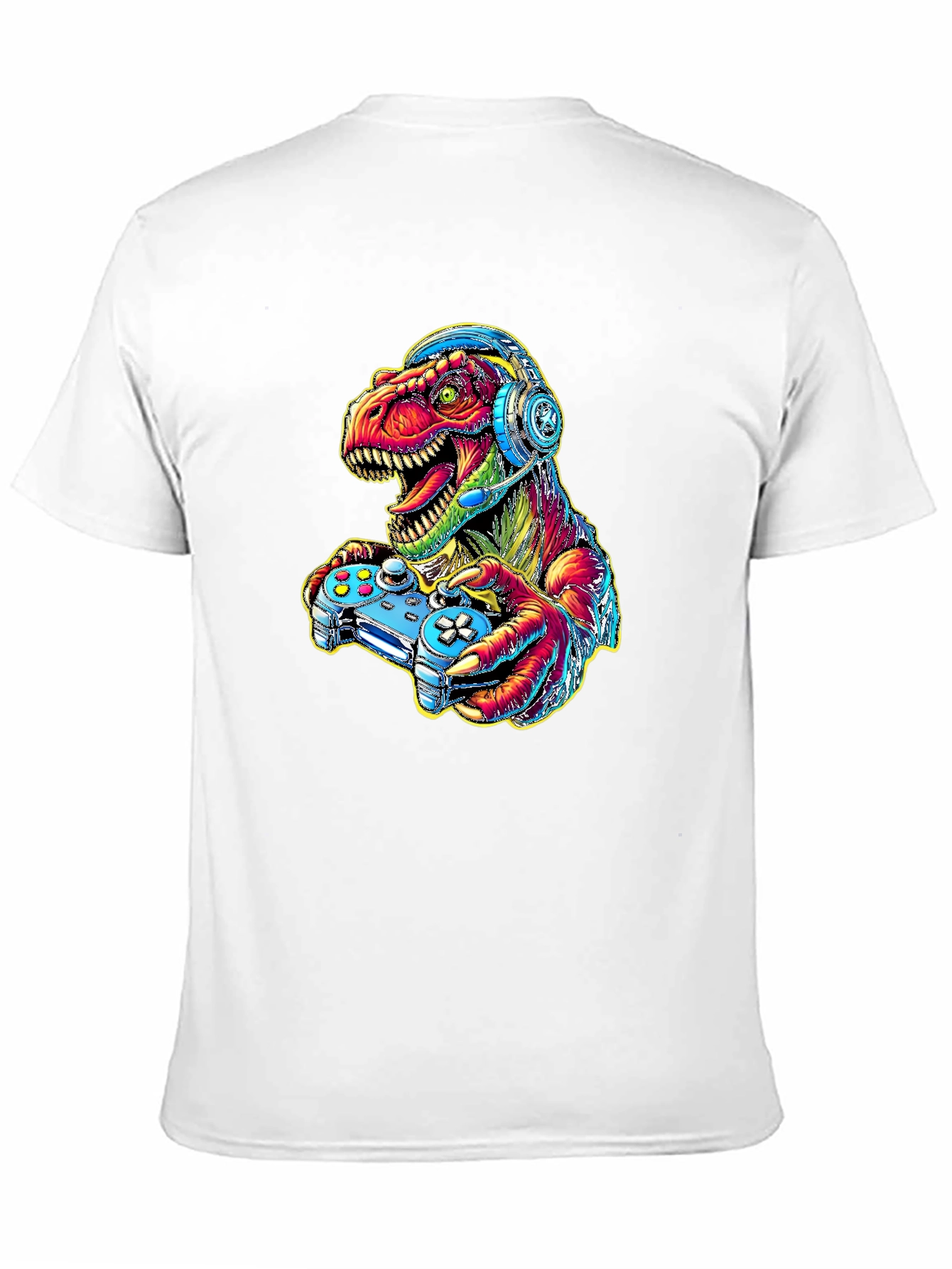 Gamer Dino T-Shirt - Cool Graphic Tee