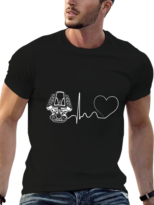 Engine Heartbeat T-Shirt - Automotive Enthusiast Tee