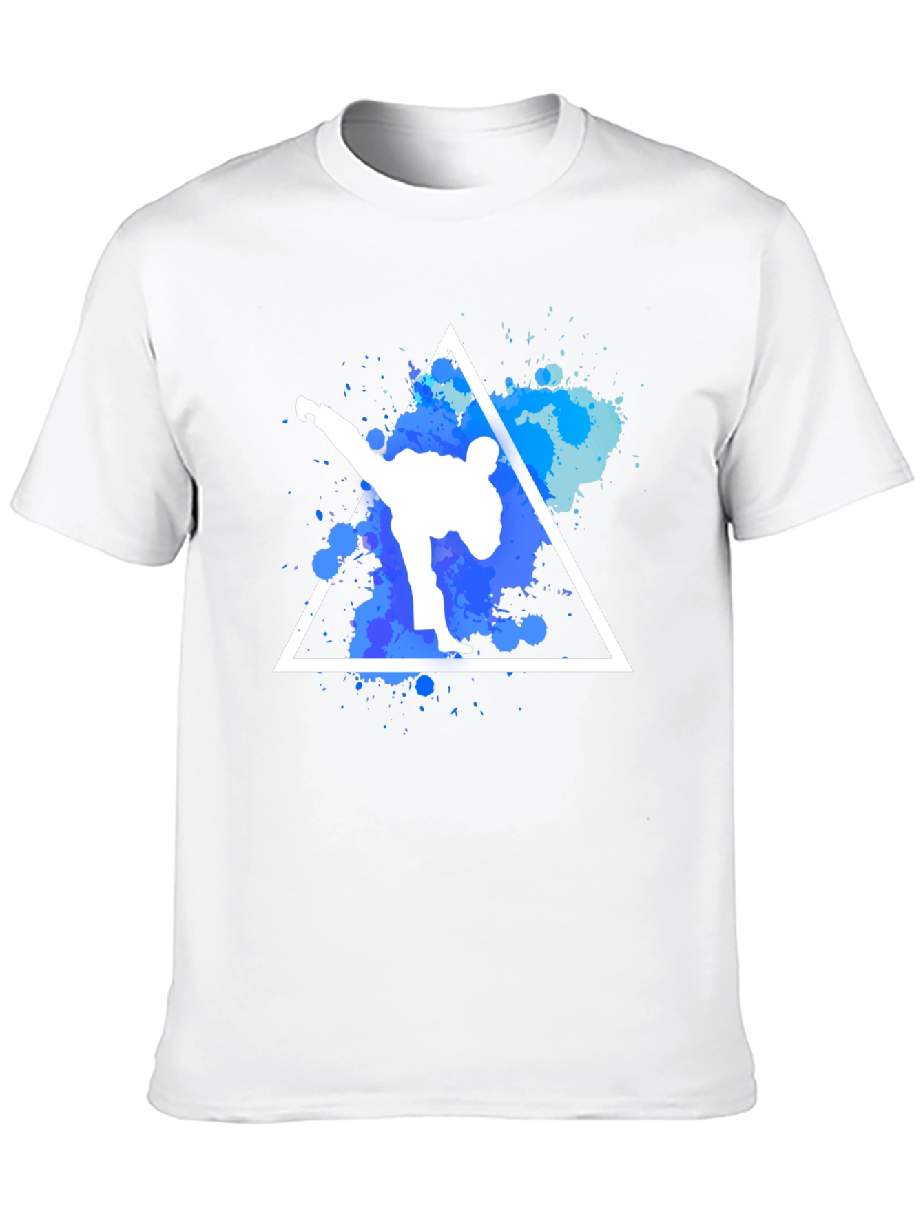 Karate Kick T-Shirt - Black Cotton Graphic Tee