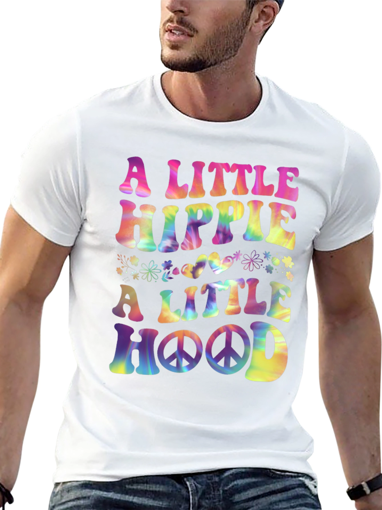 A Little Hippie A Little Hood Graphic Tee