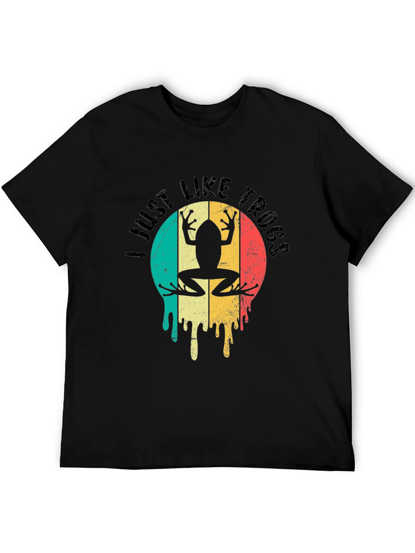 I Just Like Frogs Retro Graphic T-Shirt