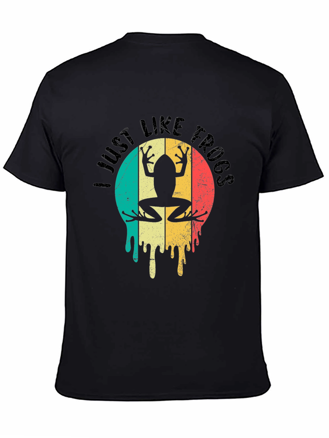 I Just Like Frogs Retro Graphic T-Shirt