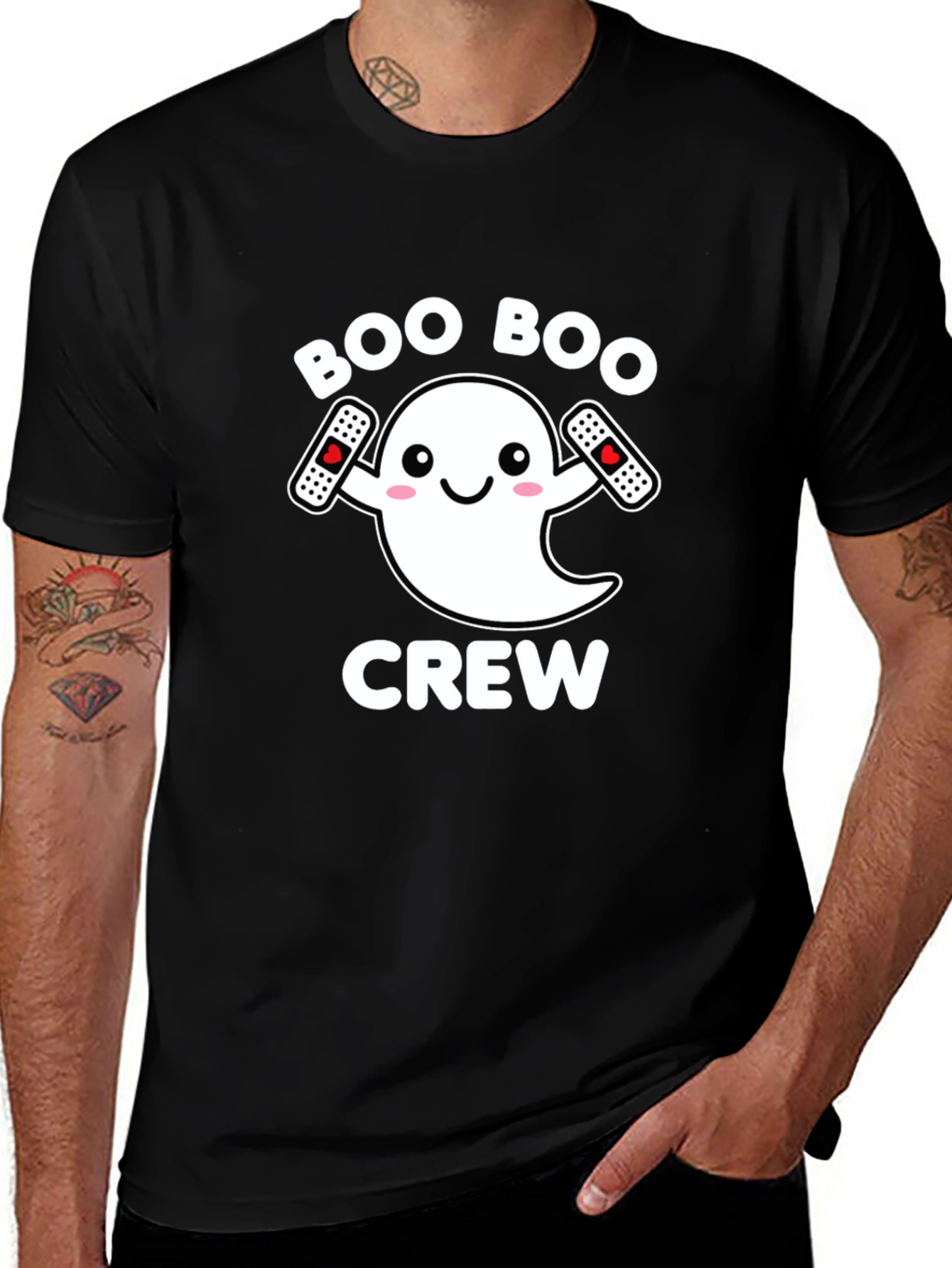 Boo Boo Crew Ghost T-Shirt - Spooky Fun!