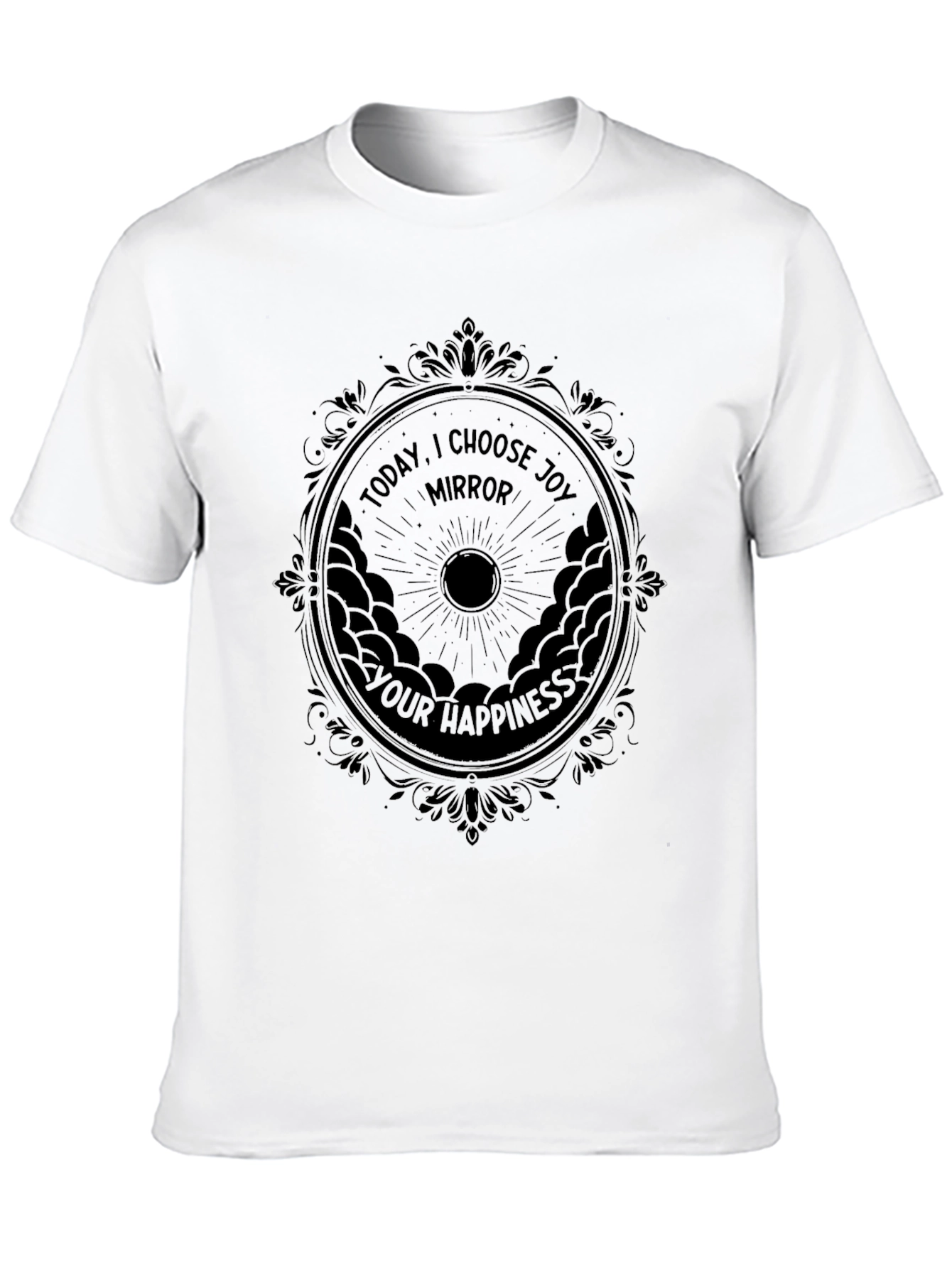 Choose Joy Black Graphic Tee - Happiness Mirror
