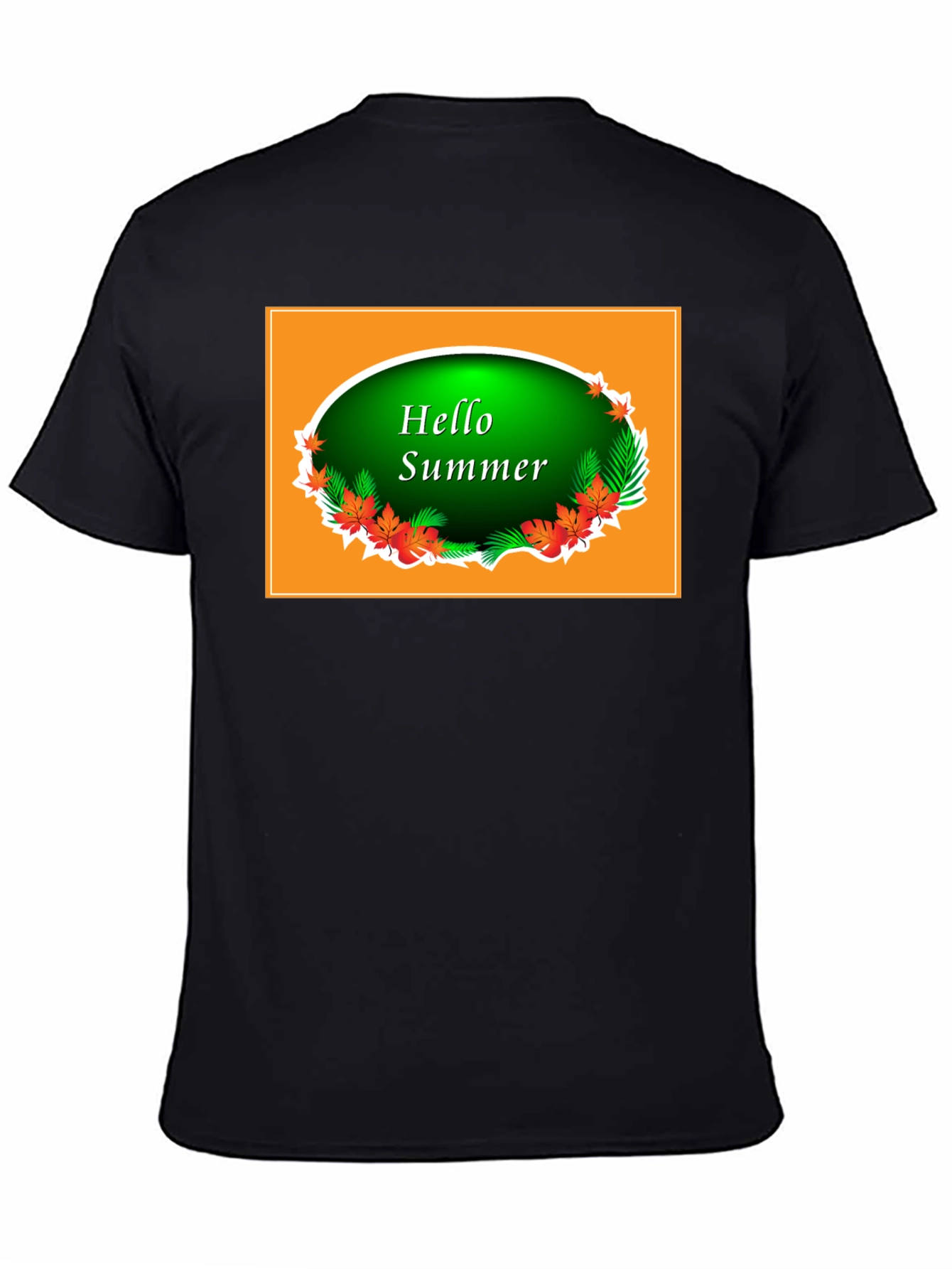 Hello Summer Black T-Shirt
