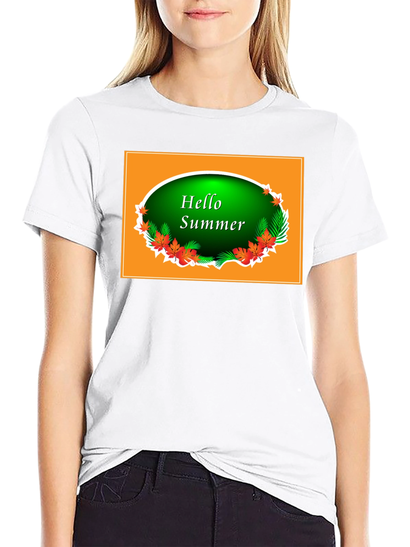 Hello Summer Black T-Shirt