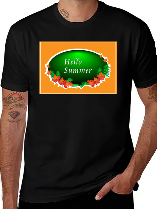 Hello Summer Black T-Shirt