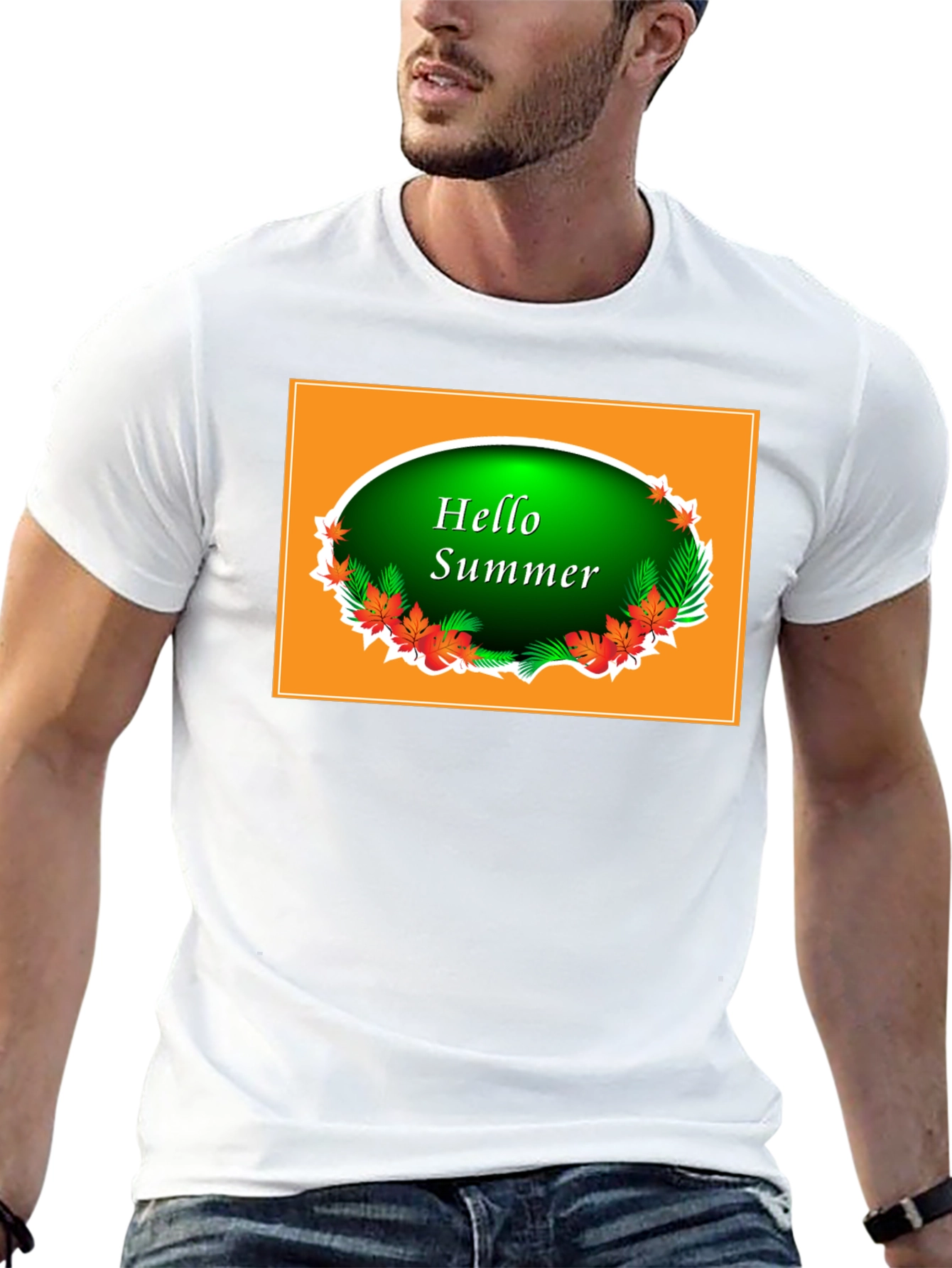 Hello Summer Black T-Shirt