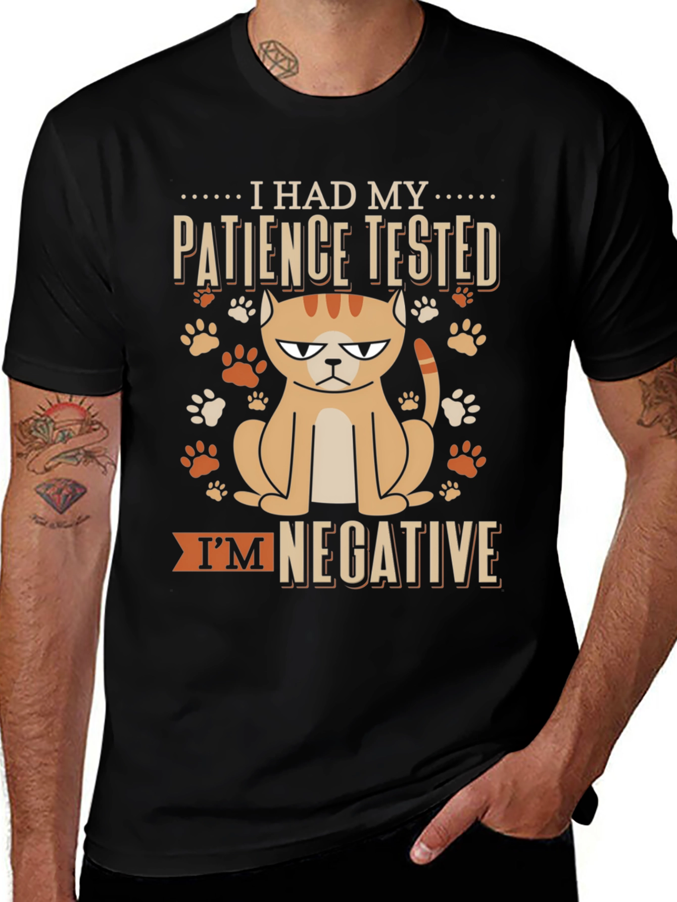 Patience Tested Cat Graphic Tee