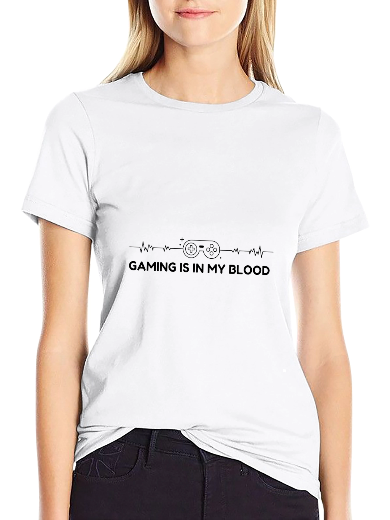 Gaming Is In My Blood Black T-Shirt