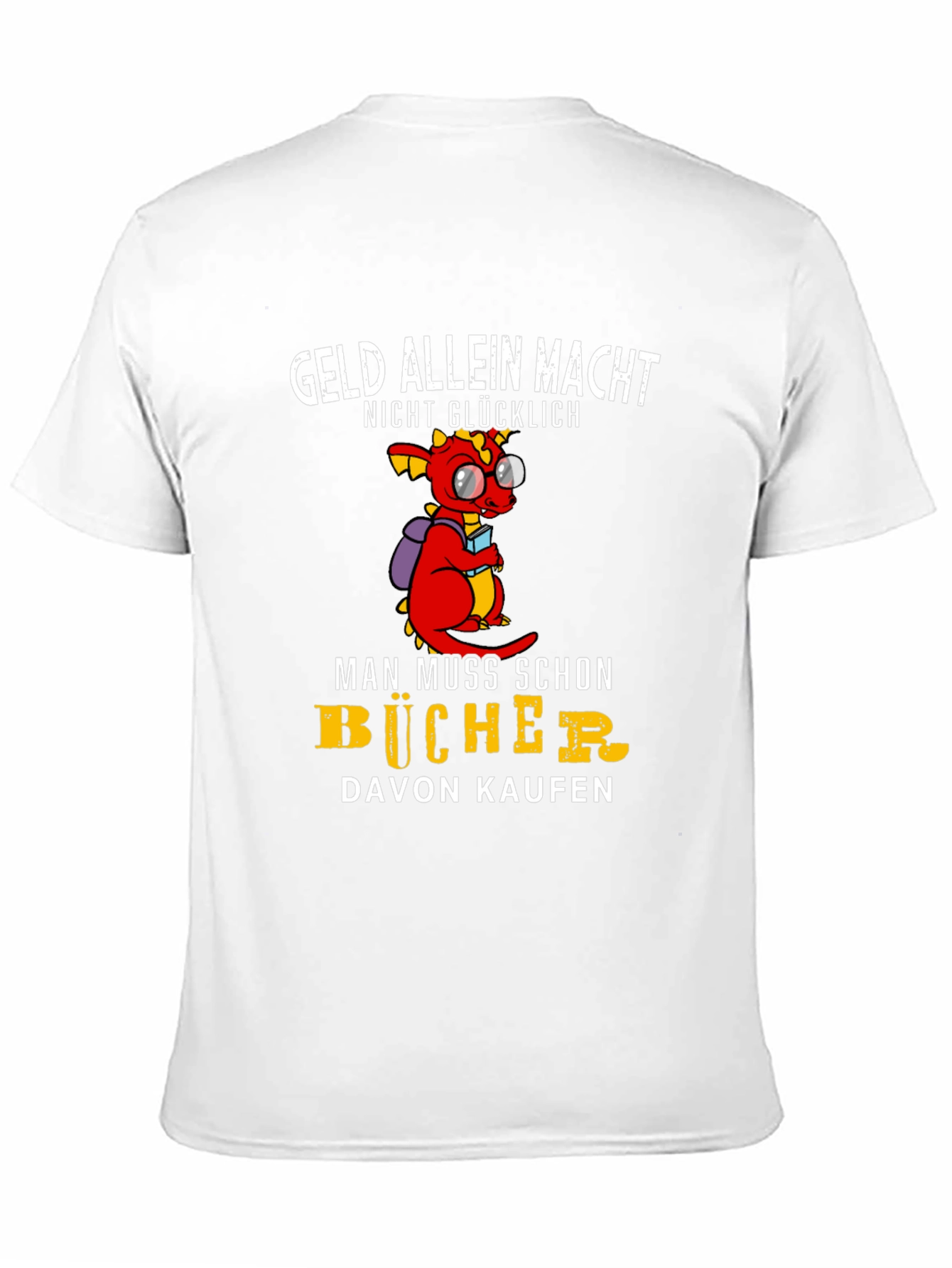 Funny Dragon Book Lover T-Shirt