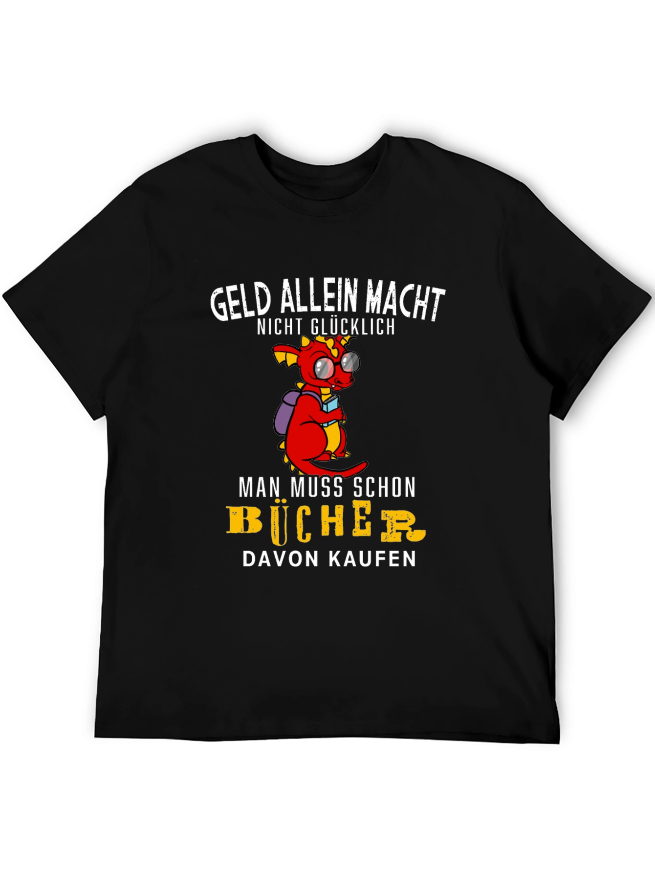 Funny Dragon Book Lover T-Shirt