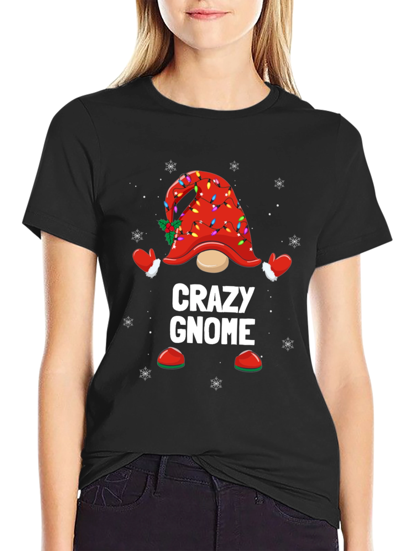 Crazy Gnome Christmas T-Shirt