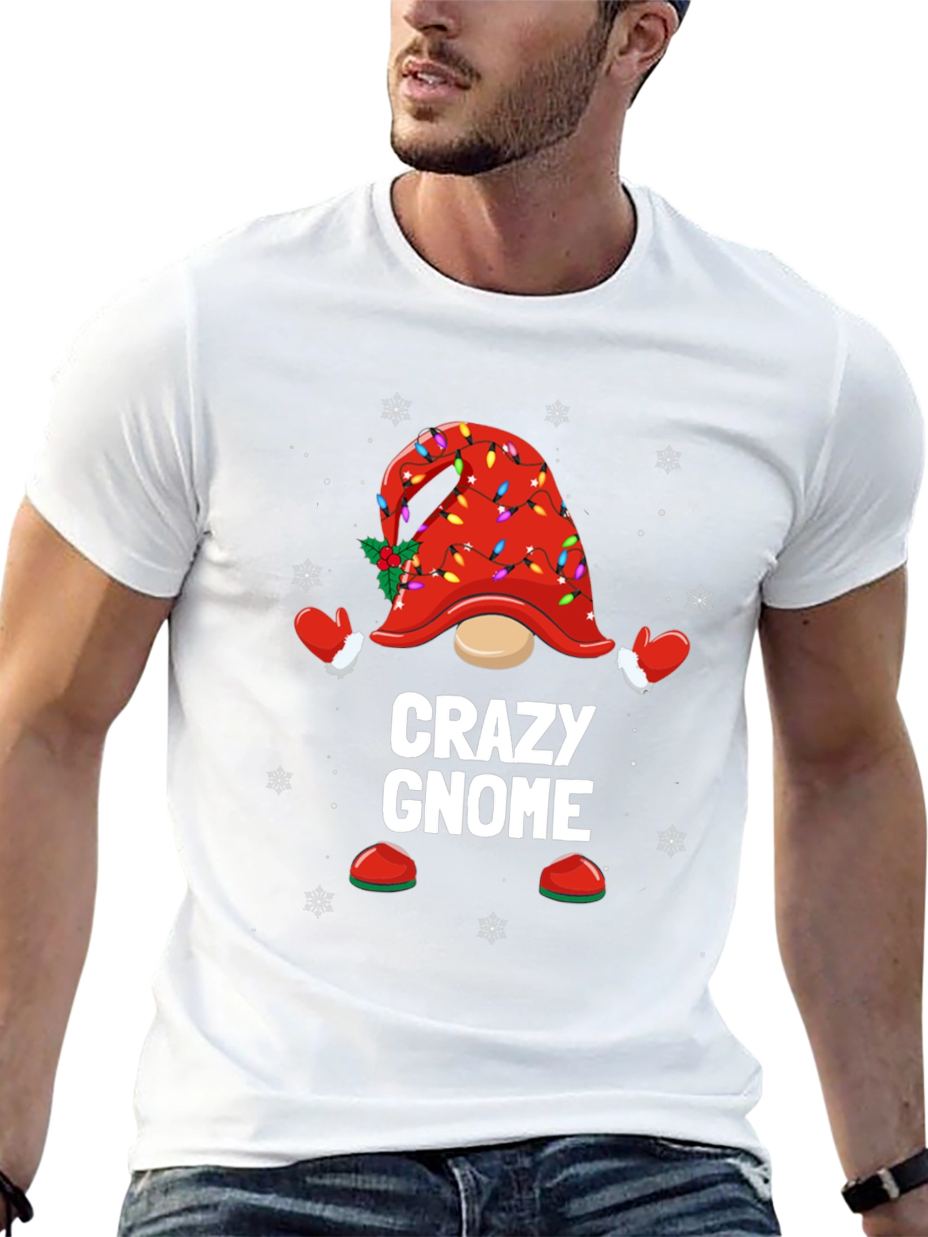 Crazy Gnome Christmas T-Shirt