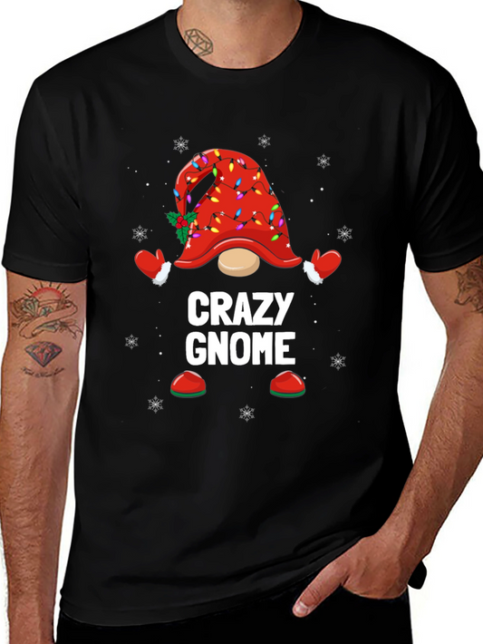 Crazy Gnome Christmas T-Shirt